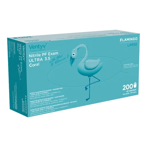 Ventyv® Ultra 3.5 CORAL (FLAMINGO) Exam Glove