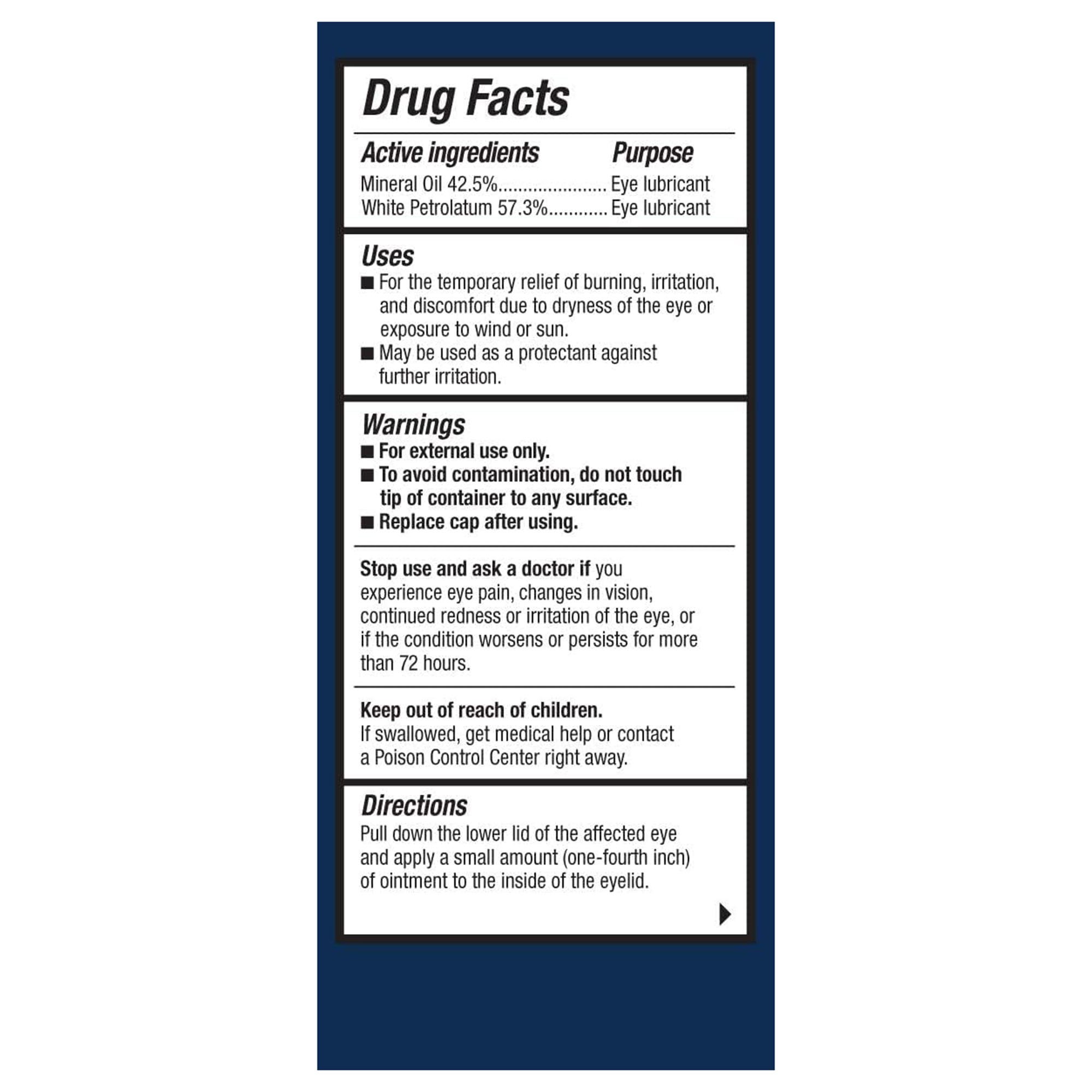 Refresh P.M.® Lubricant Eye Ointment, 0.12-ounce Dropper Bottle - Image 3