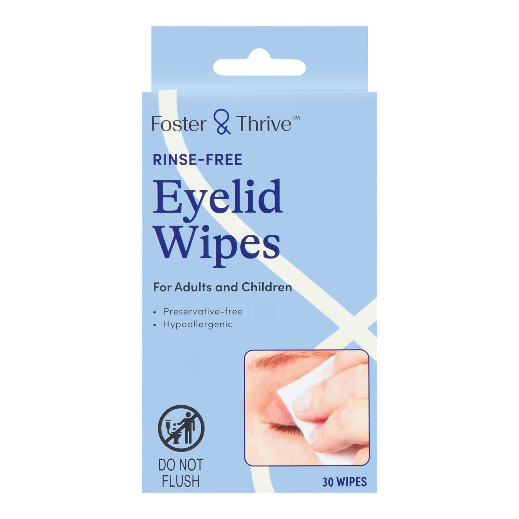 Foster & Thrive™ Rinse-Free Eyelid Wipes