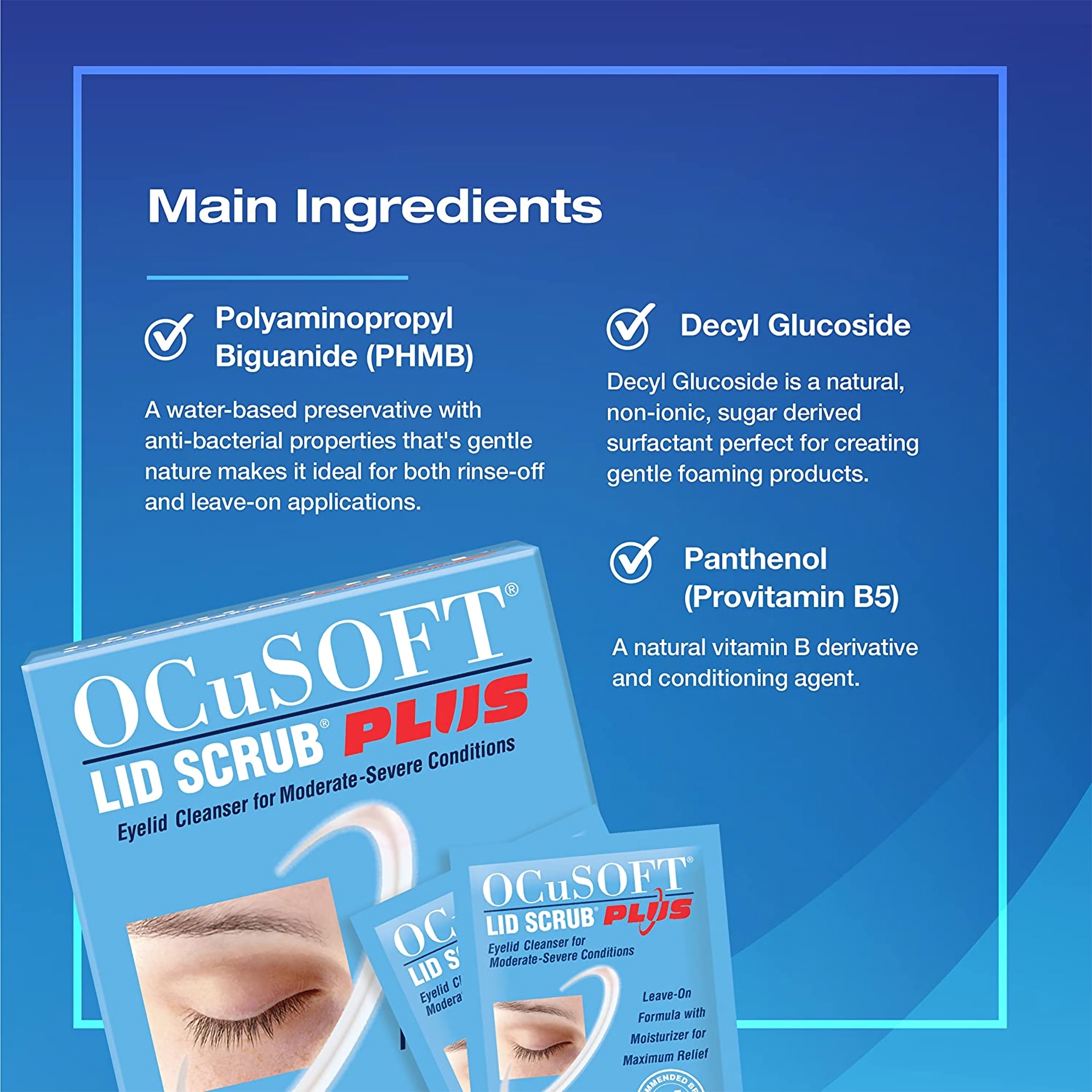 OCuSOFT® Lid Scrub® Plus Eyelid Cleanser - Image 3
