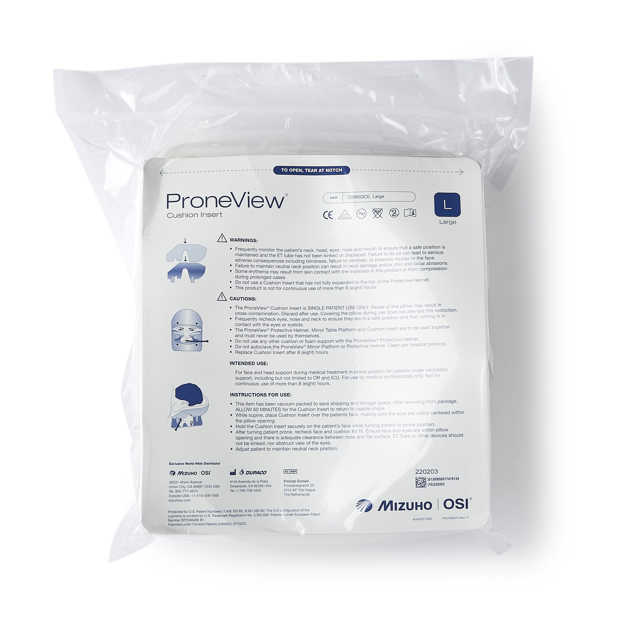 The ProneView® Protective Helmet Cushion Insert, Large - Image 3
