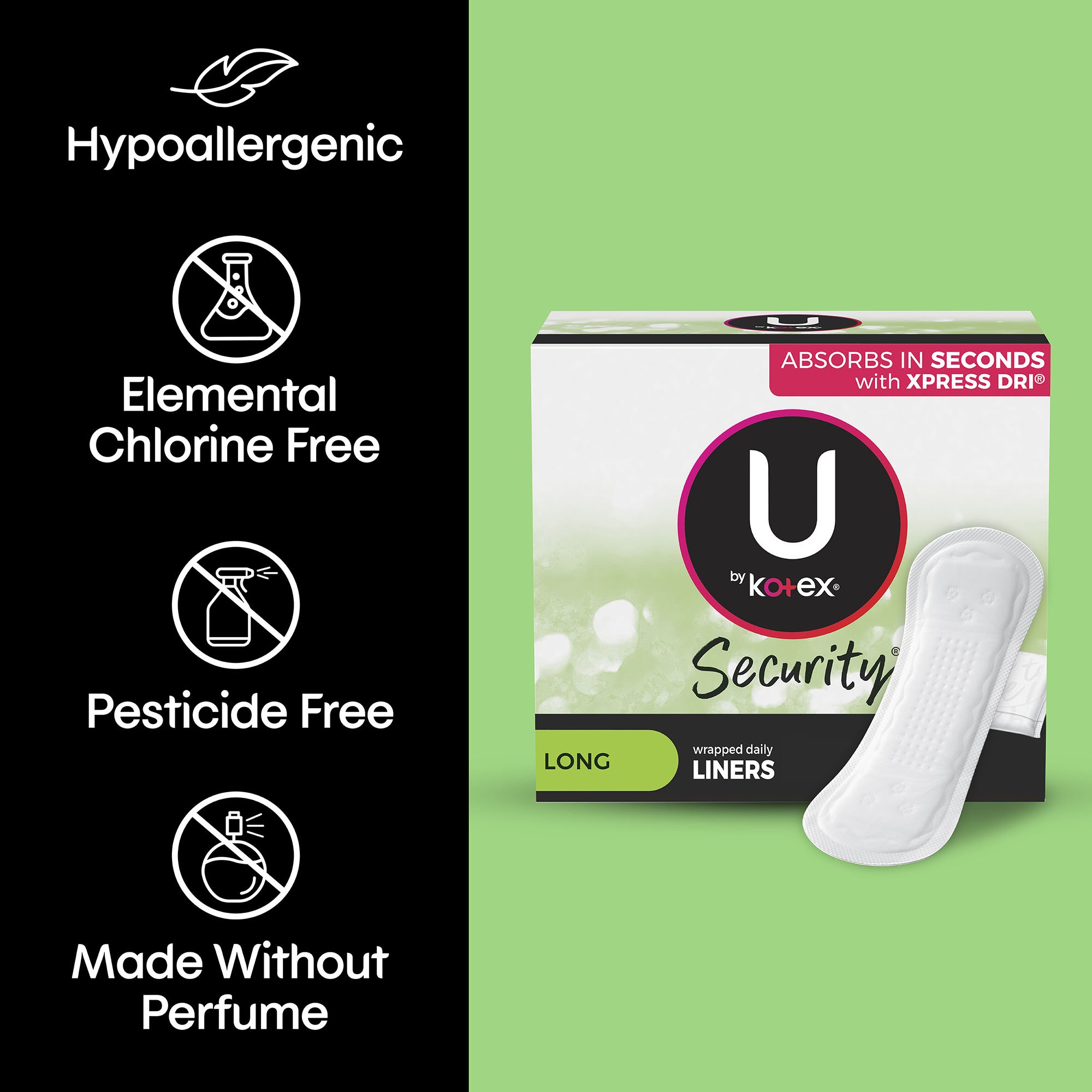 U By Kotex® Lightdays® Liners, Long - Image 3