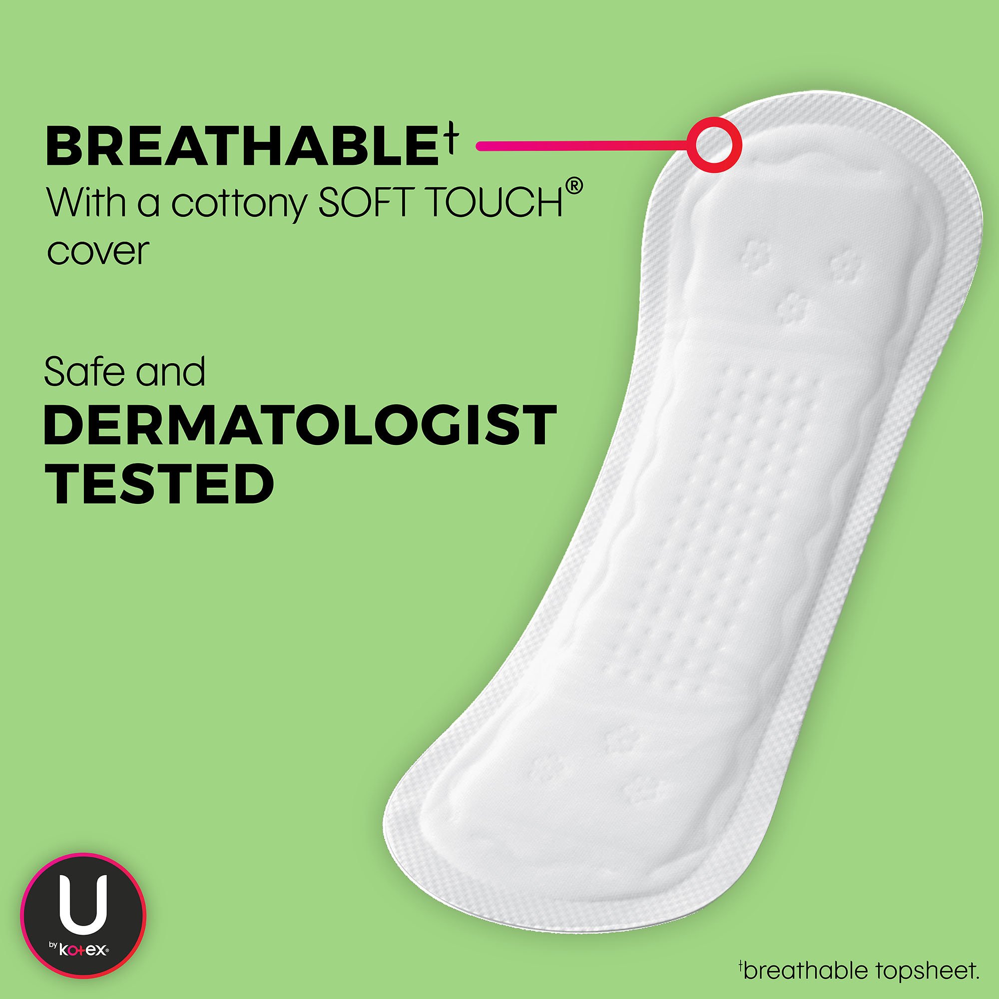 U By Kotex® Lightdays® Liners, Long - Image 4