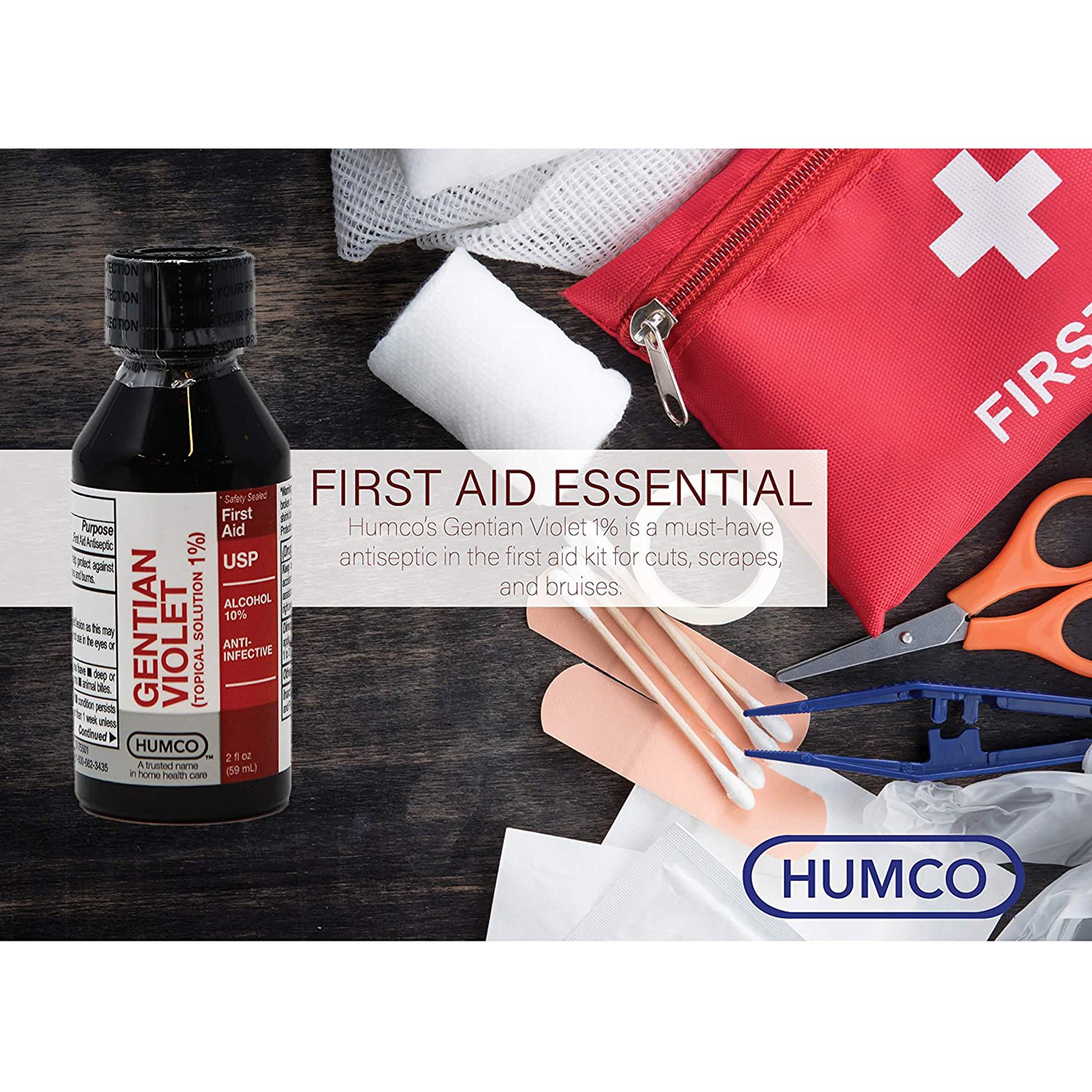 Humco Gentian Violet First Aid Antibiotic, 2-ounce Bottle - Image 5
