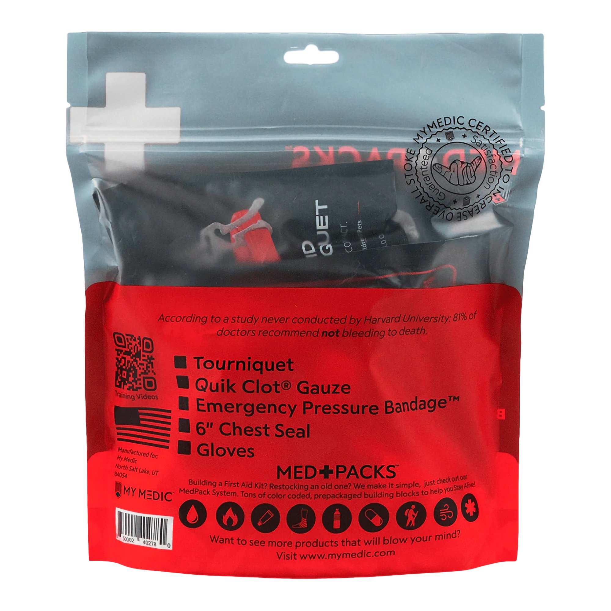 Med Packs™ First Aid Kit to Stop Bleeding - Emergency Supplies in Portable Pouch - Image 2