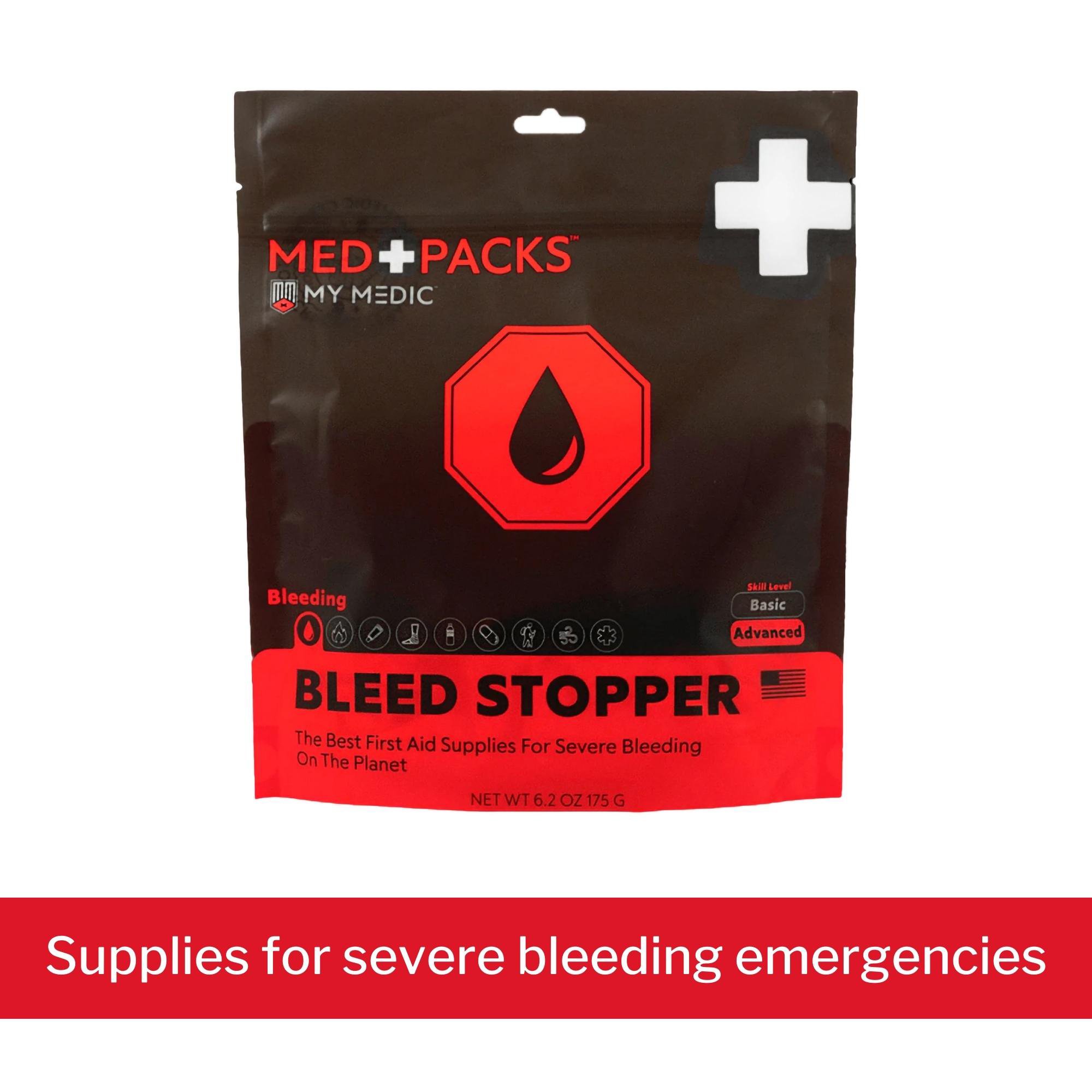 Med Packs™ First Aid Kit to Stop Bleeding - Emergency Supplies in Portable Pouch - Image 3