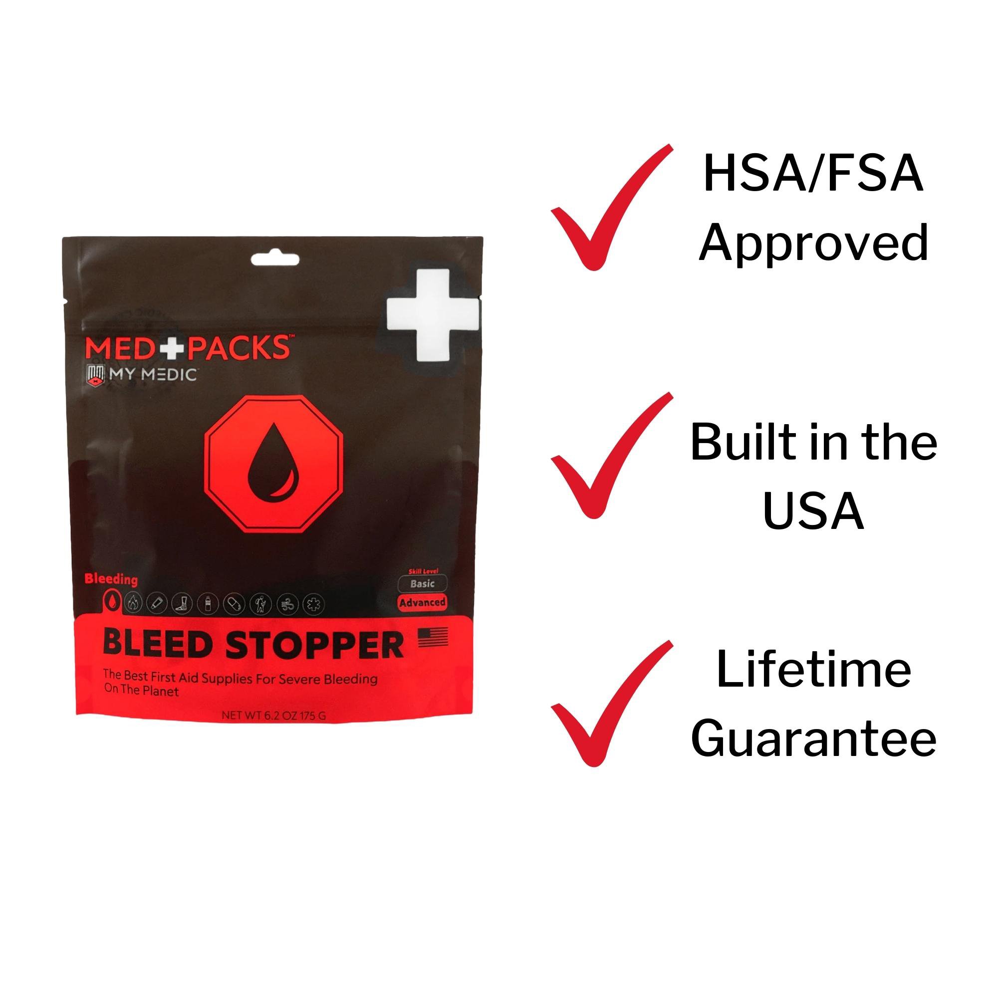 Med Packs™ First Aid Kit to Stop Bleeding - Emergency Supplies in Portable Pouch - Image 4