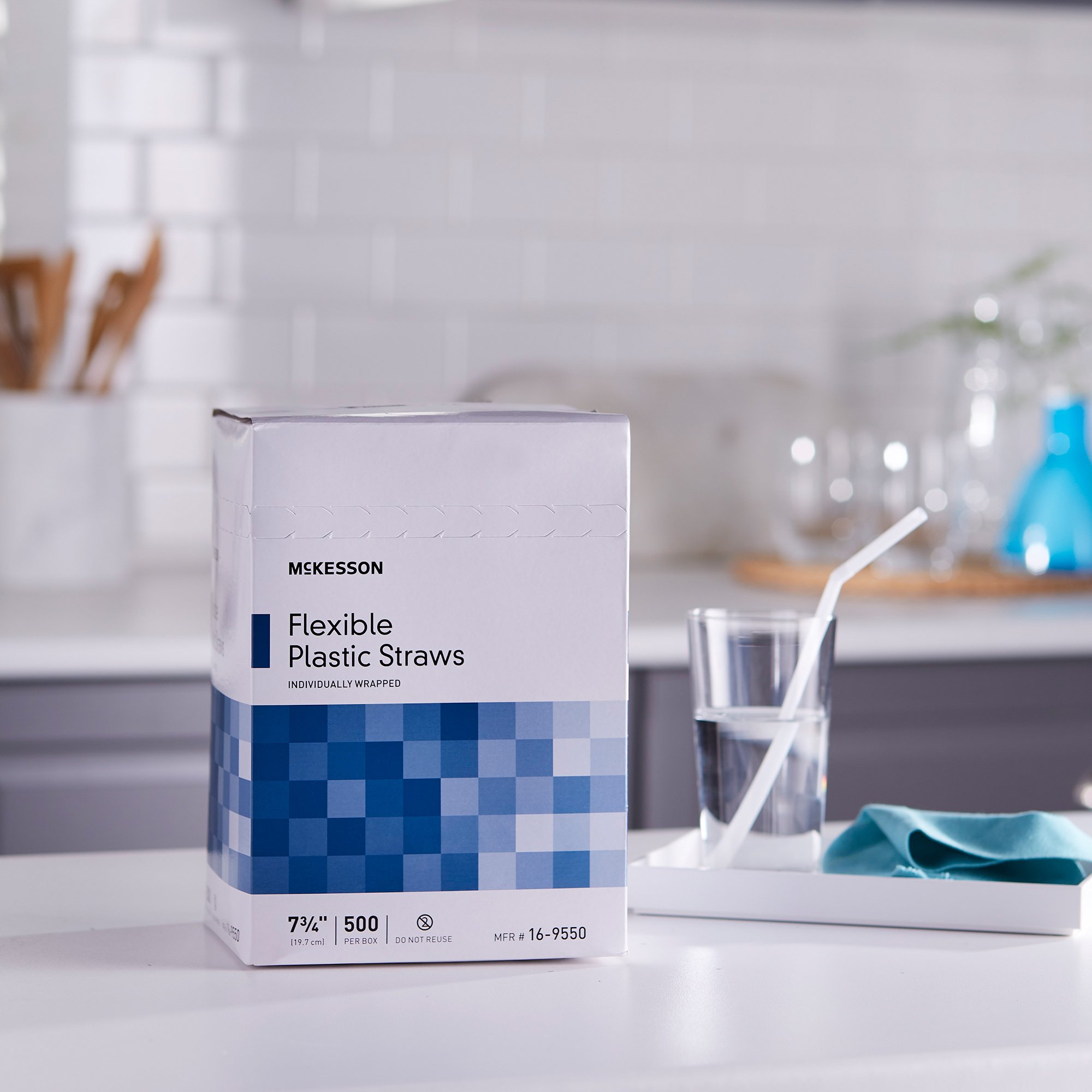 McKesson Flexible Drinking Straw, 7-3/4 Inch Length - Image 10