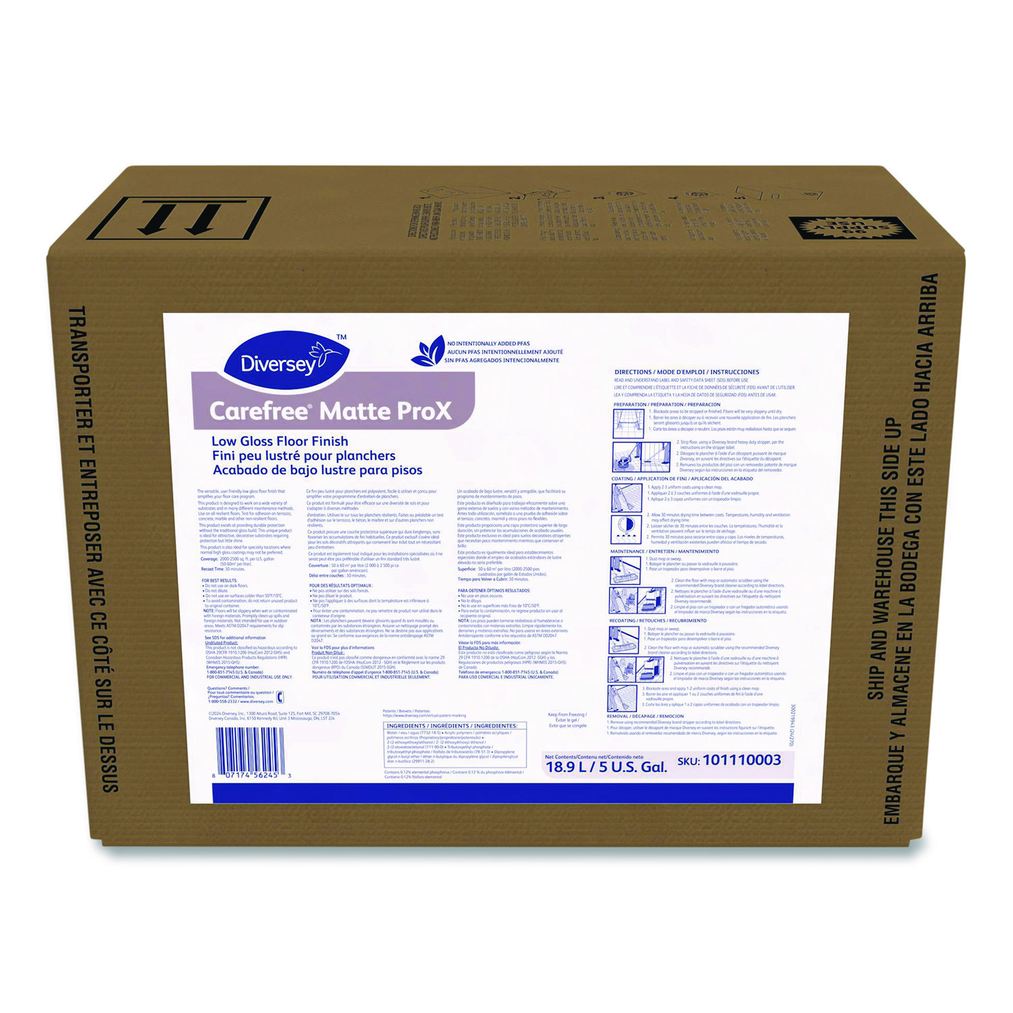 Diversey™ Carefree Matte P Floor Finish