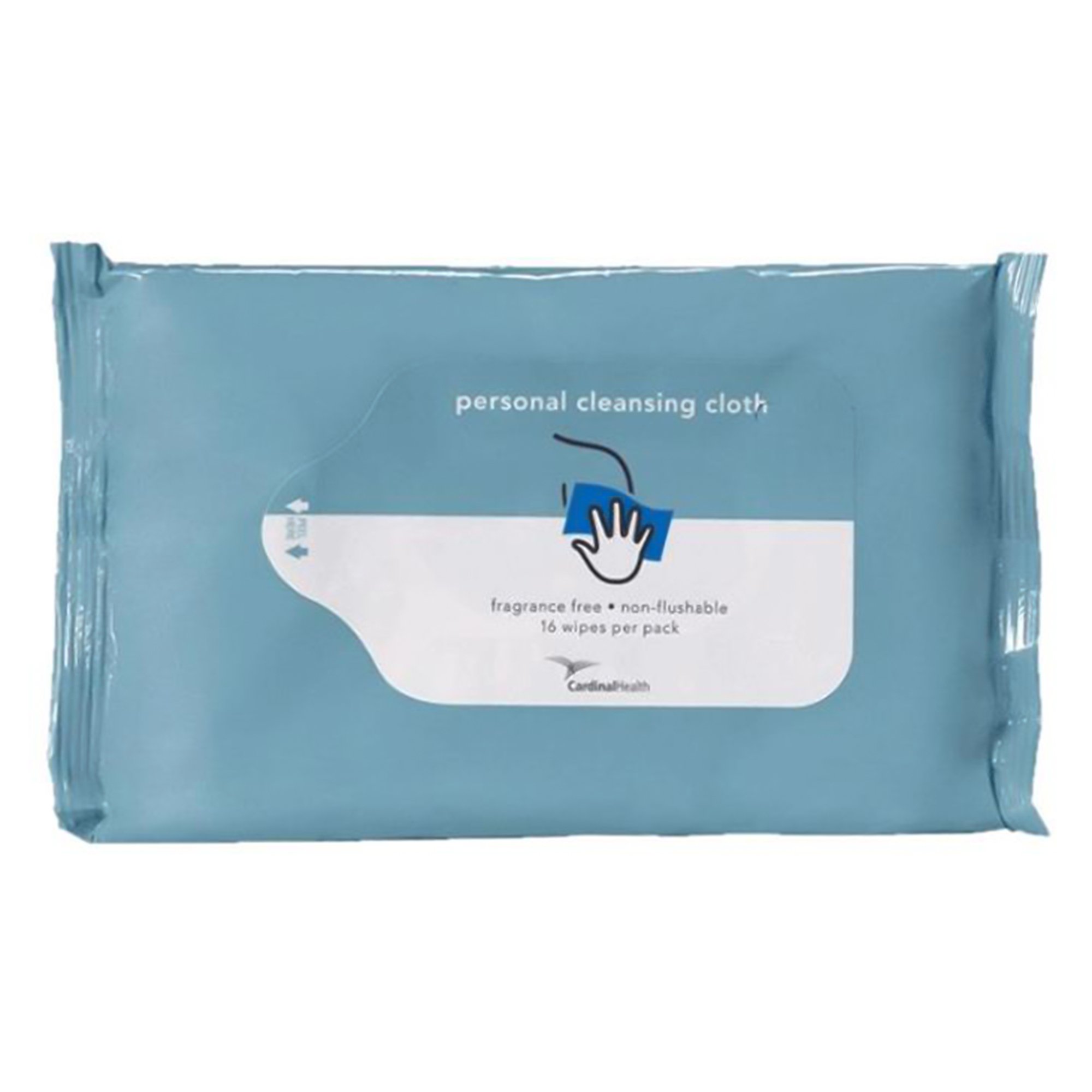 Cardinal Health™ Flushable Personal Cleansing Cloths, 8 x 10 Inch