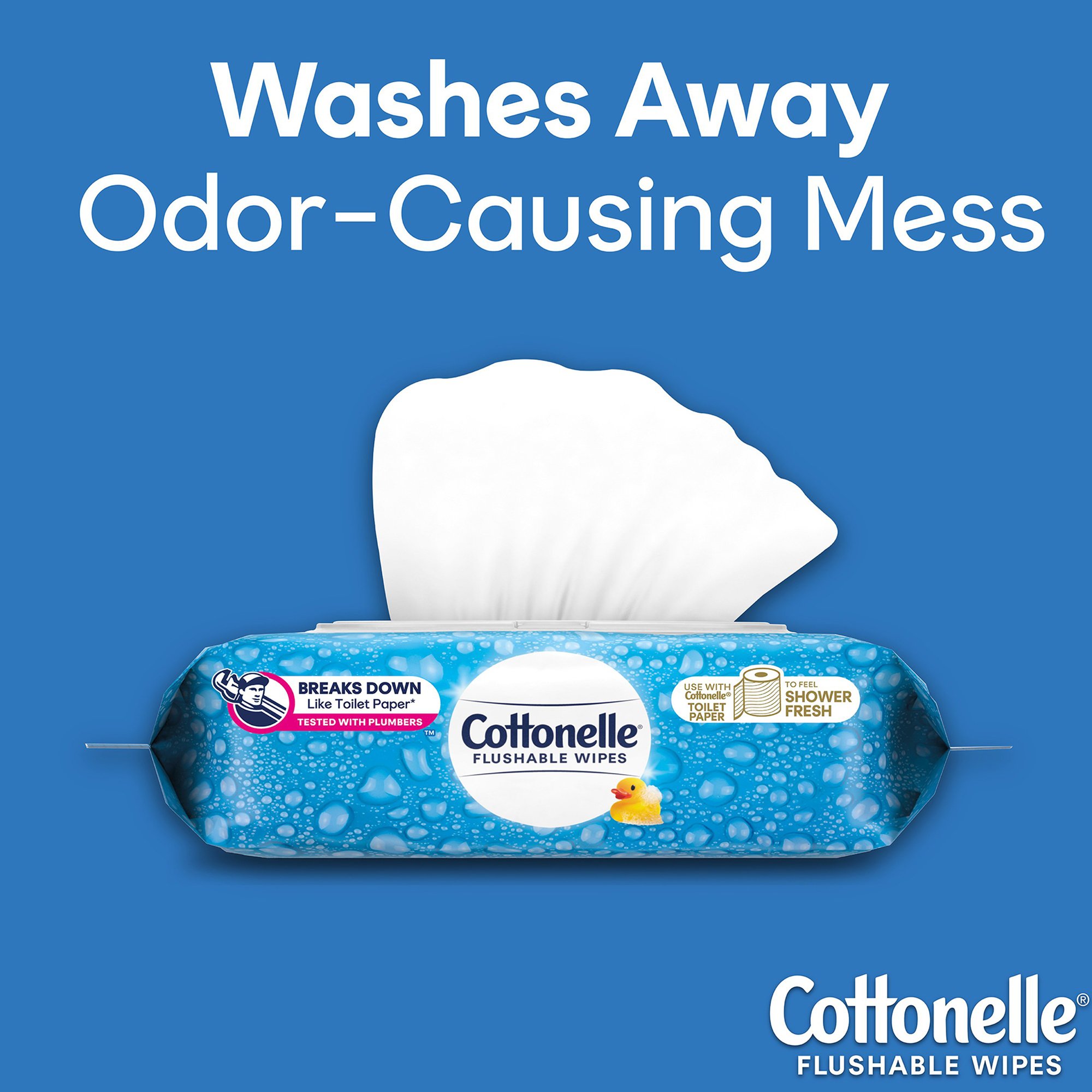 Cottonelle® FreshCare® Flushable Wipes - Image 3