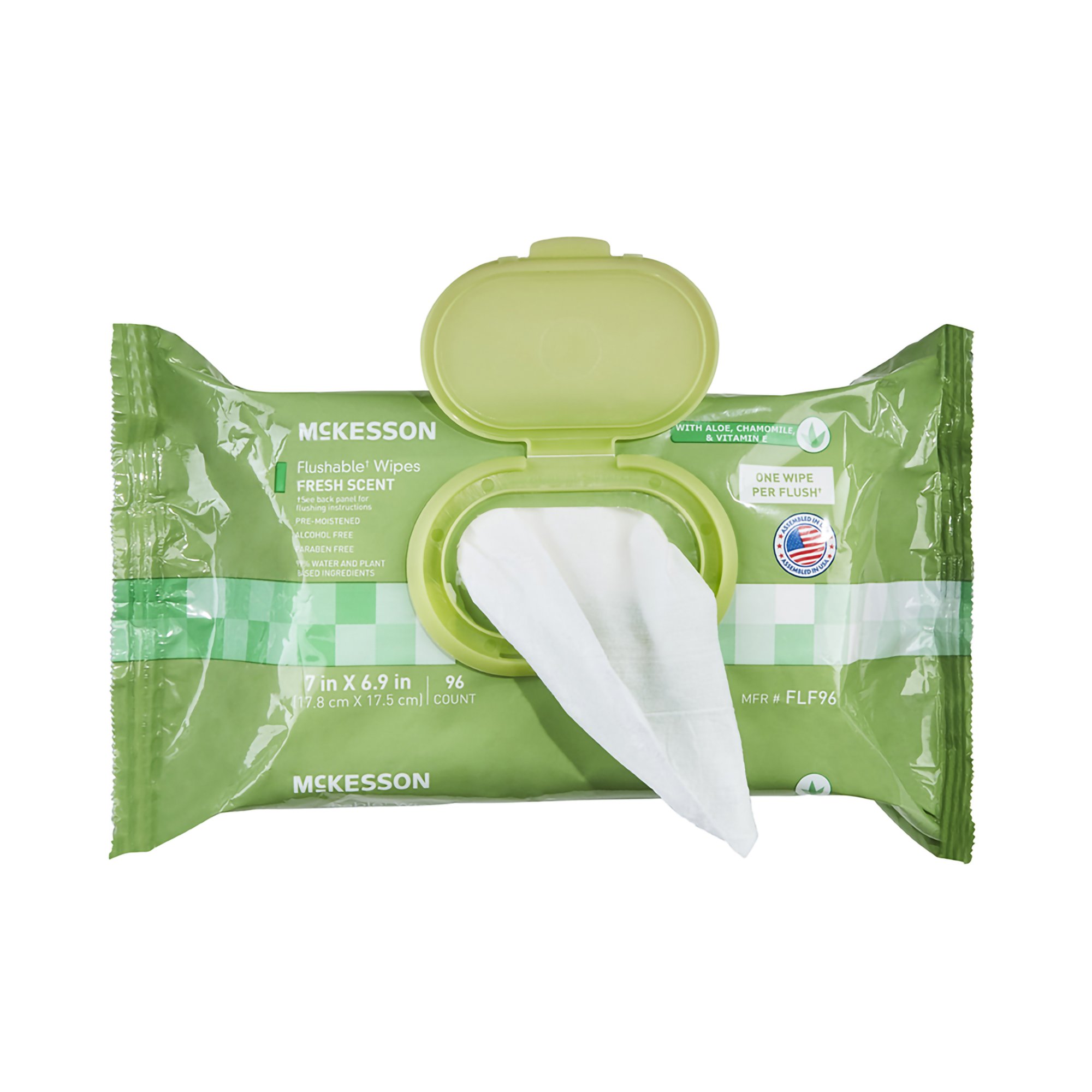 McKesson Flushable* Wet Wipes - Scented, 96 Wet Wipes per Pack - Image 9