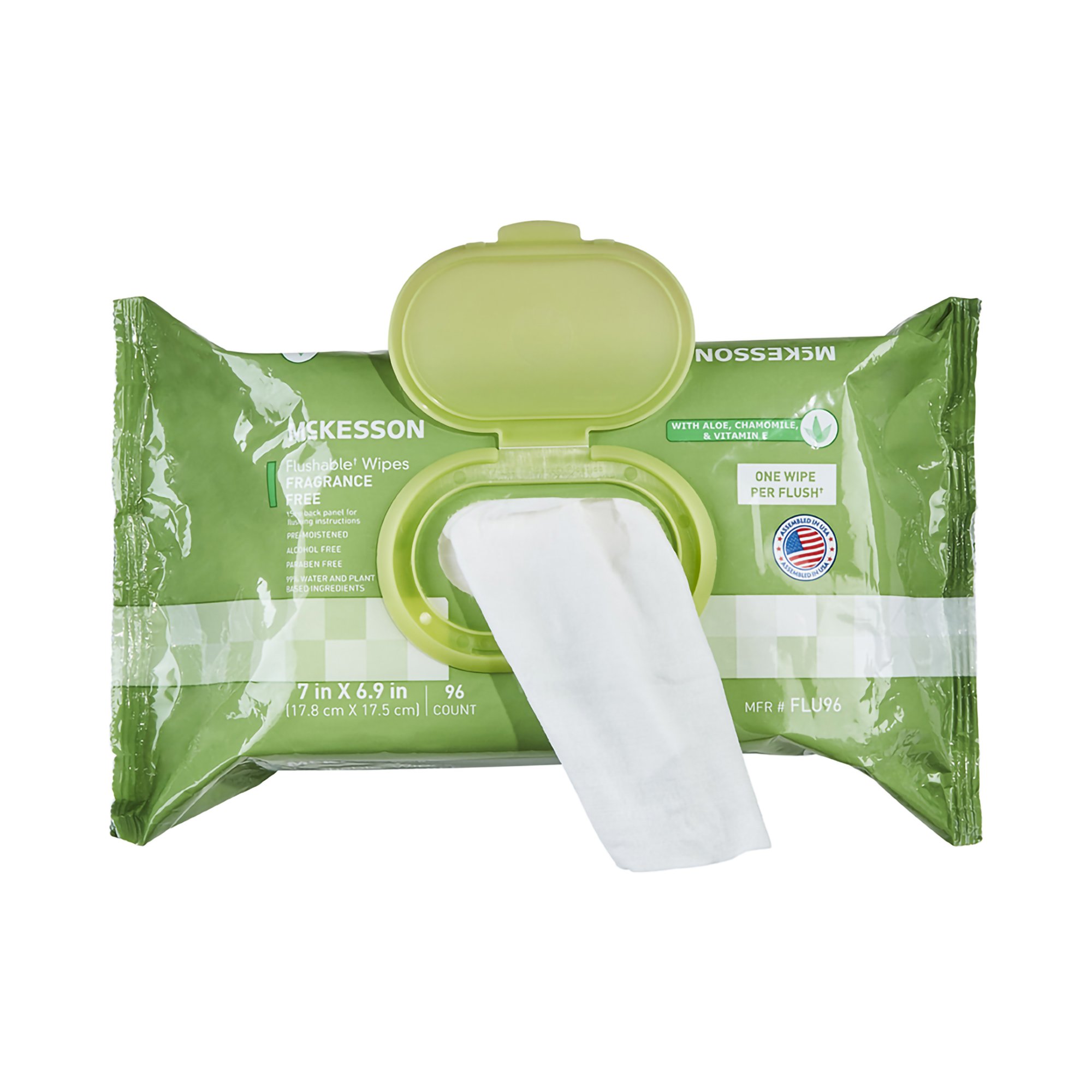 McKesson Flushable* Wet Wipes - Unscented, 96 Wet Wipes per Pack - Image 9