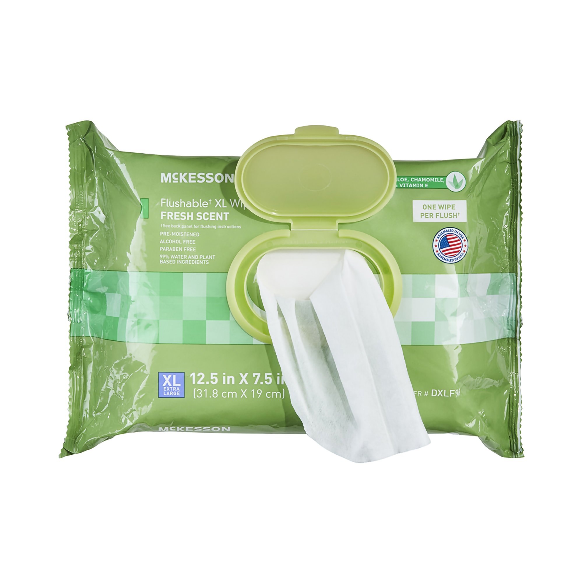 McKesson Flushable* Wet Wipes XL - Scented, 96 Wet Wipes per Pack - Image 9