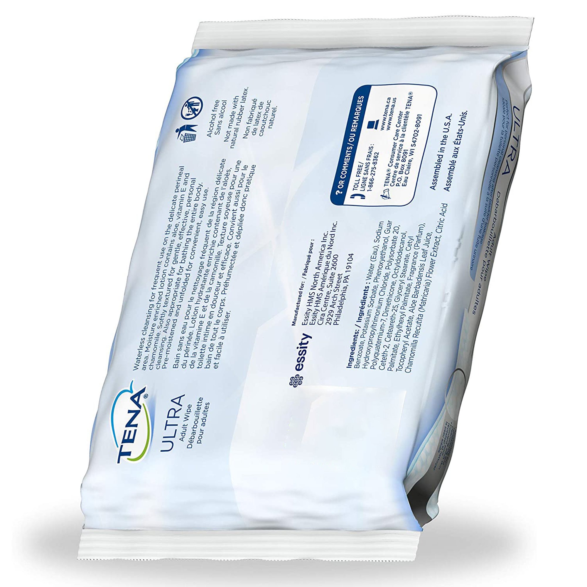Tena UltraFlush Flushable Personal Wipes - Image 3