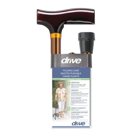 drive™ Aluminum Folding Cane, 33 - 37 Inch Height