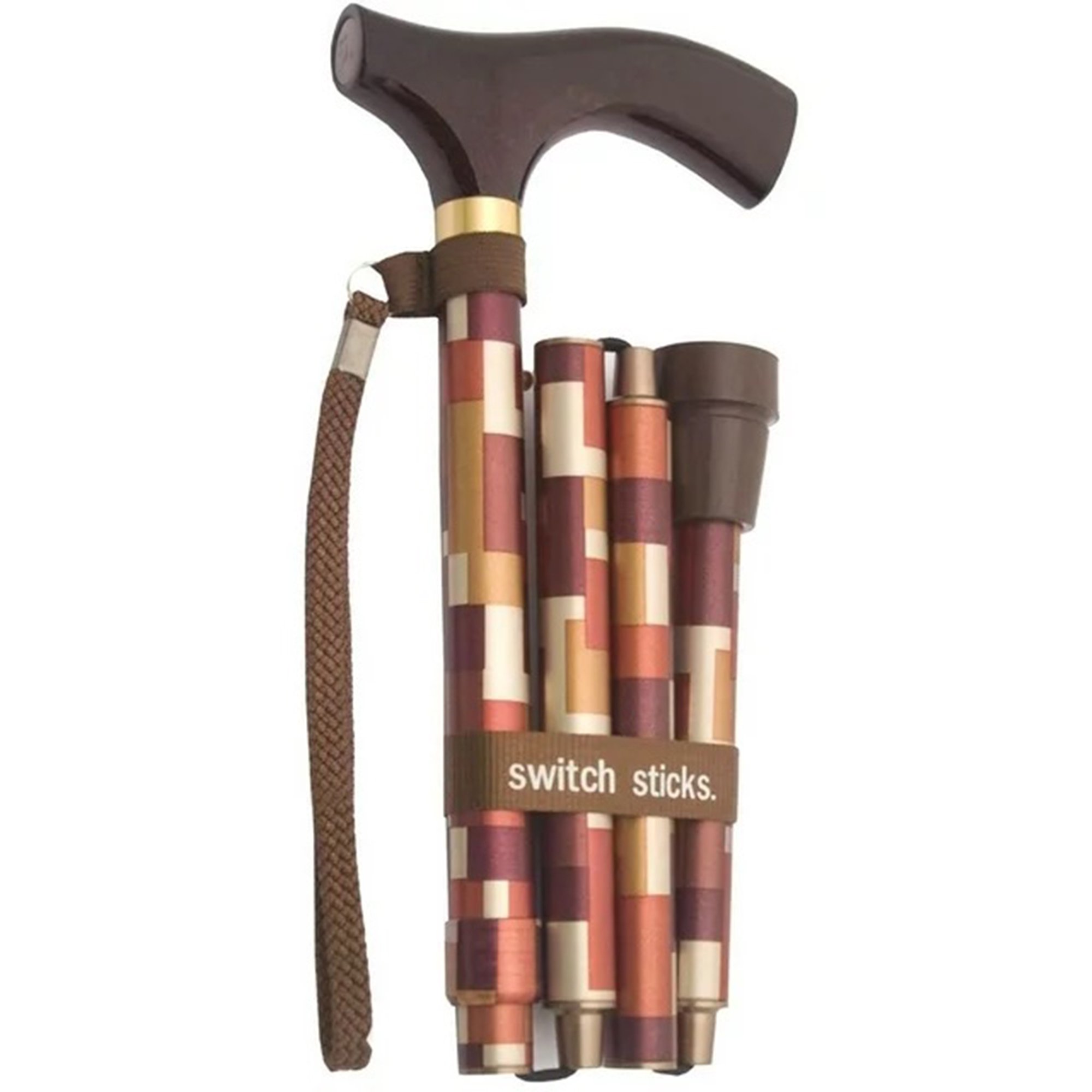 Switch Sticks® Folding Cane, Maple, 32 to 37 Inch Height - Image 2