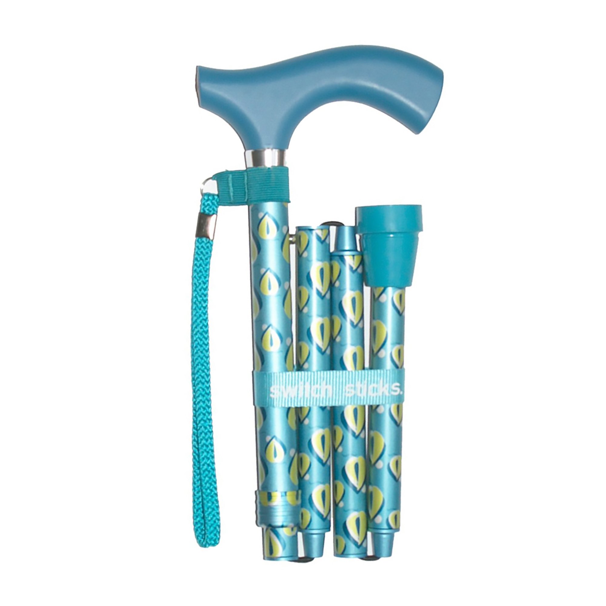 Switch Sticks® Folding Cane, Thames Print, 32 to 37 Inch Height - Image 3