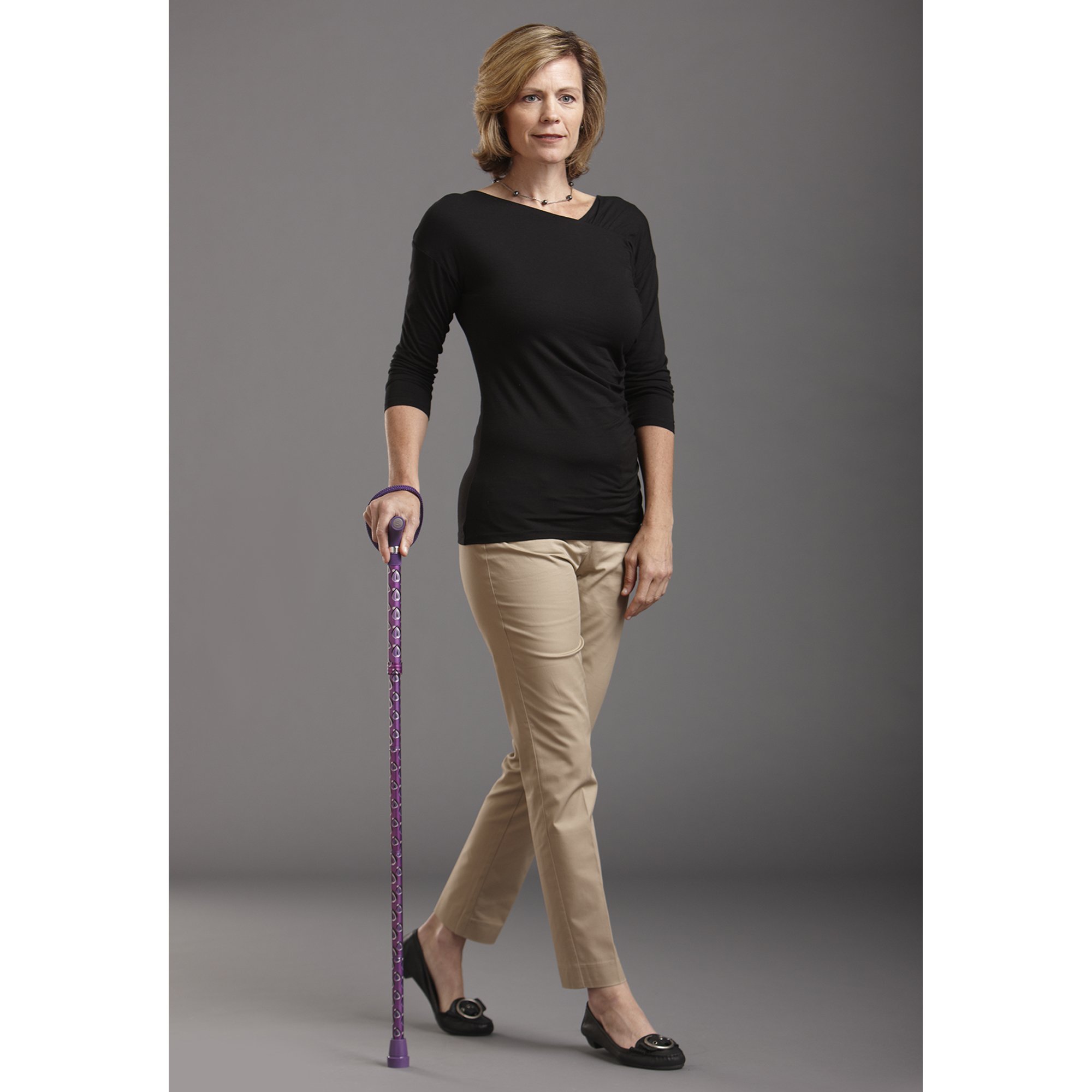 Switch Sticks® Folding Cane, Viking Print, 32 to 37 Inch Height - Image 3