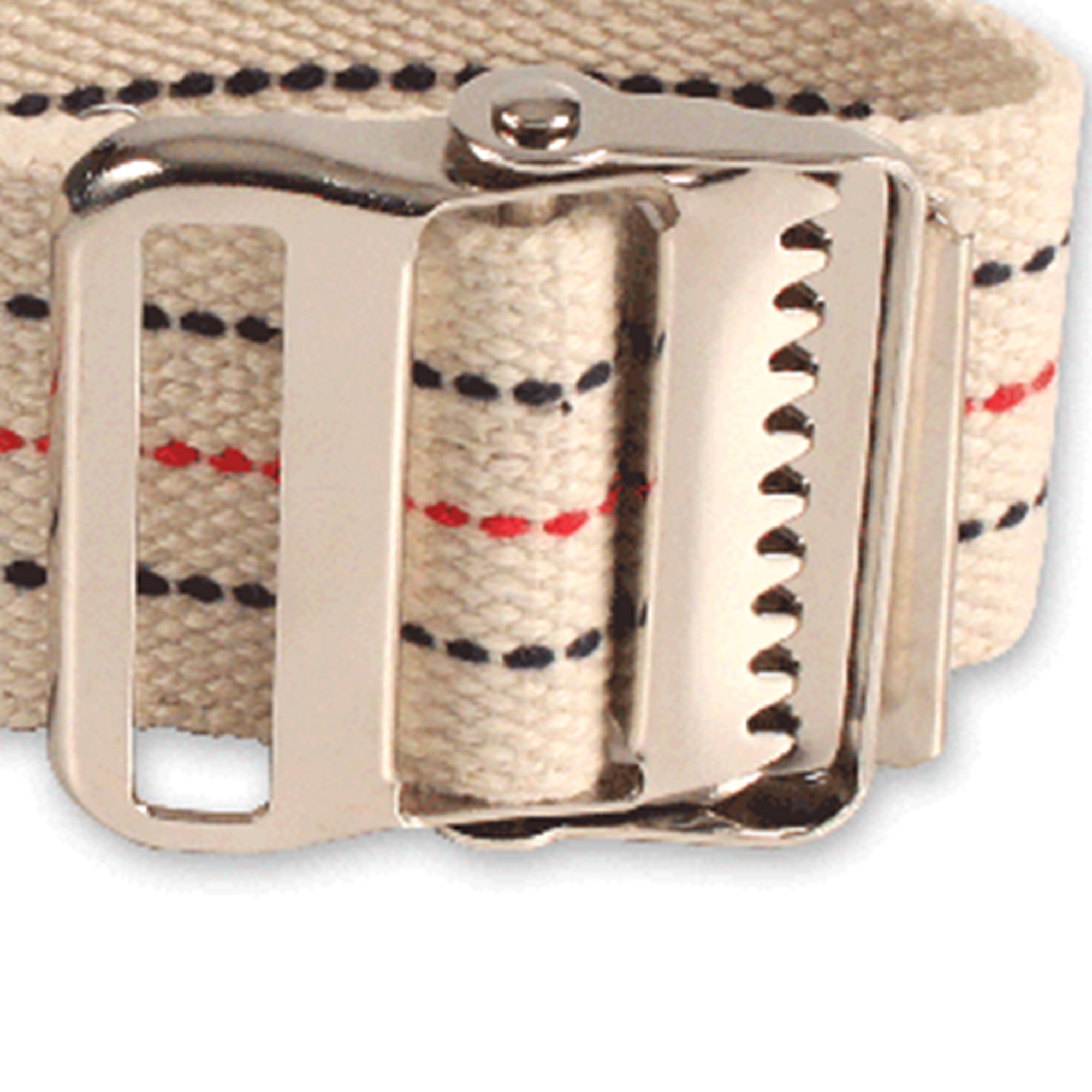 dynarex® Pinstripe Gait Belt with Metal Buckle, 60-Inch Length - Image 2