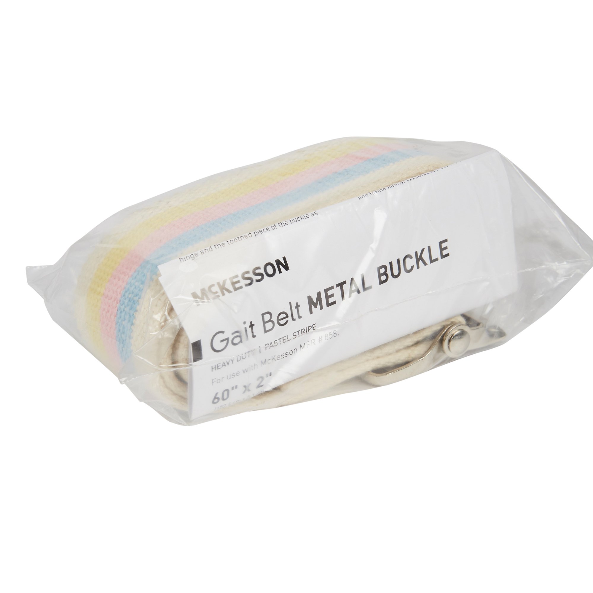 McKesson Pastel Stripe Gait Belt, 60 Inch - Image 3