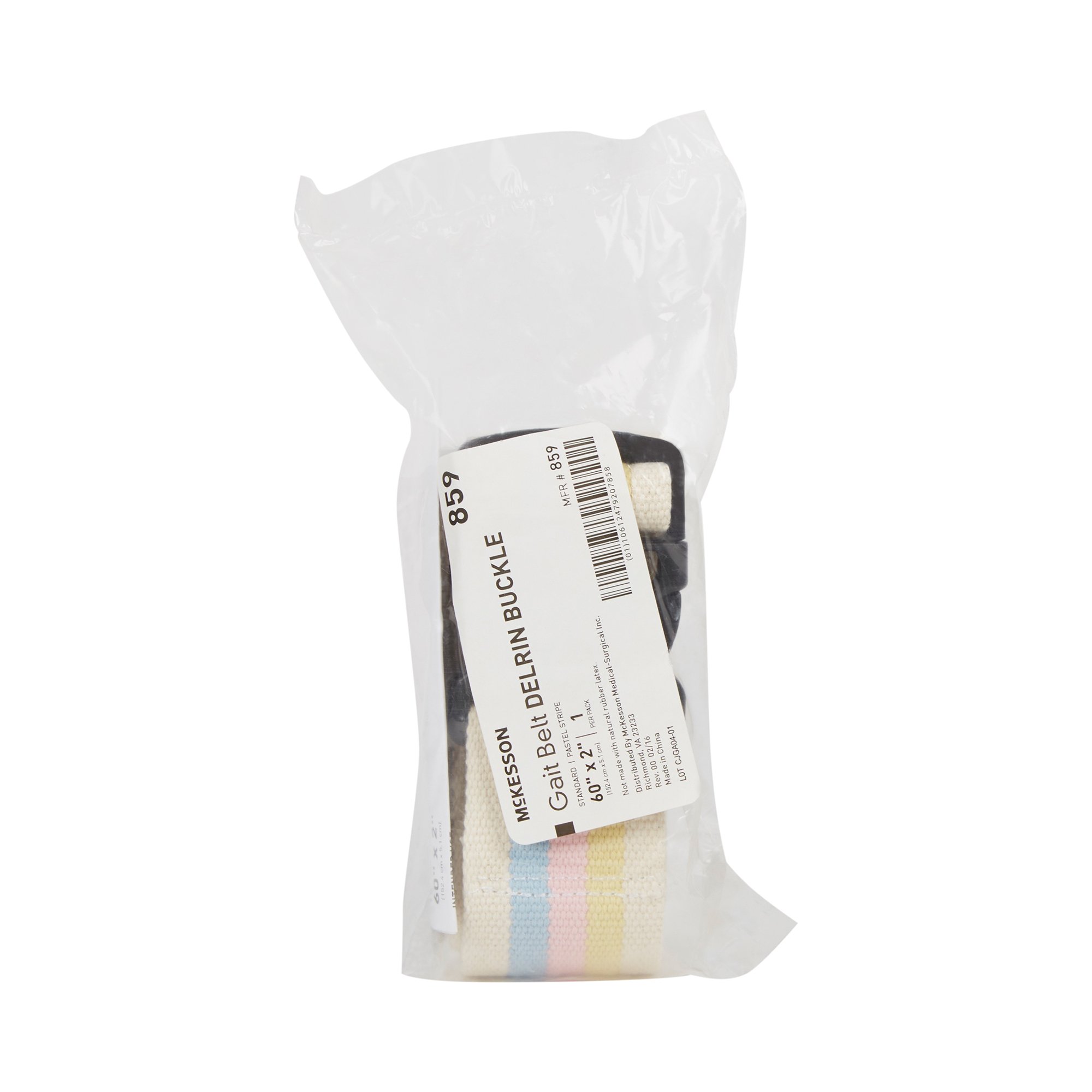 McKesson Pastel Stripe Gait Belt, 60 Inch - Image 2