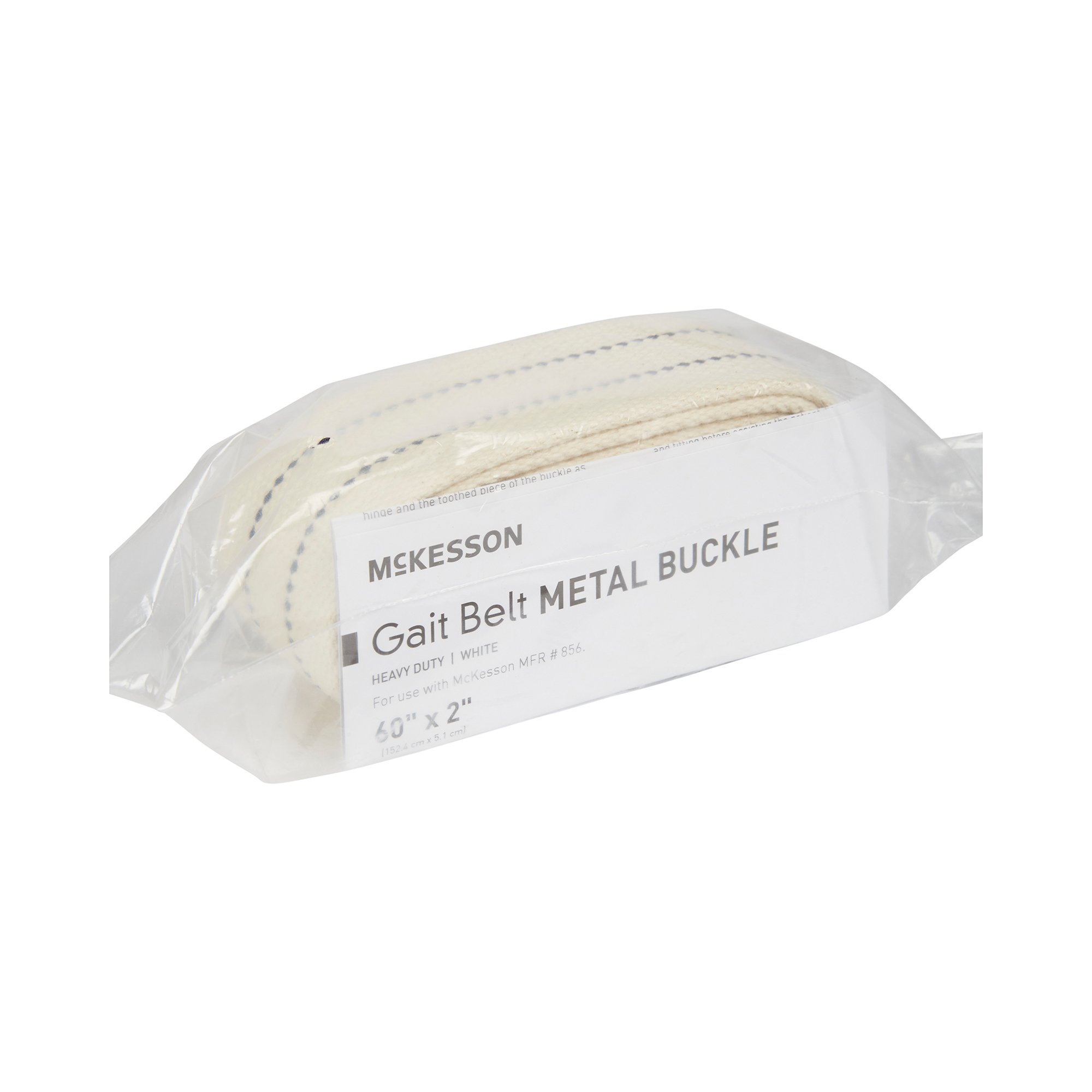 McKesson White Gait Belt, 60 Inch - Image 3