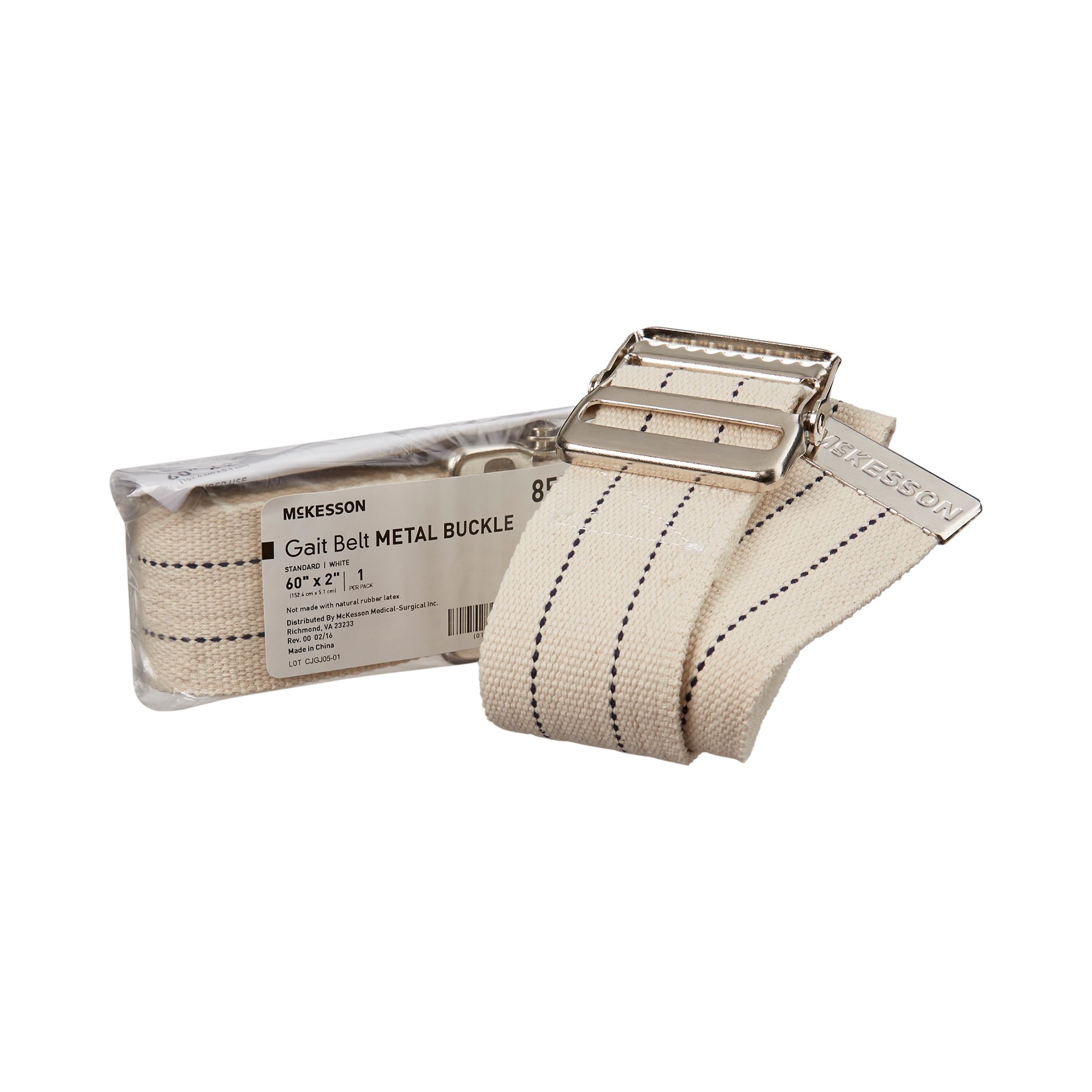 McKesson White Gait Belt, 60 Inch - Image 2