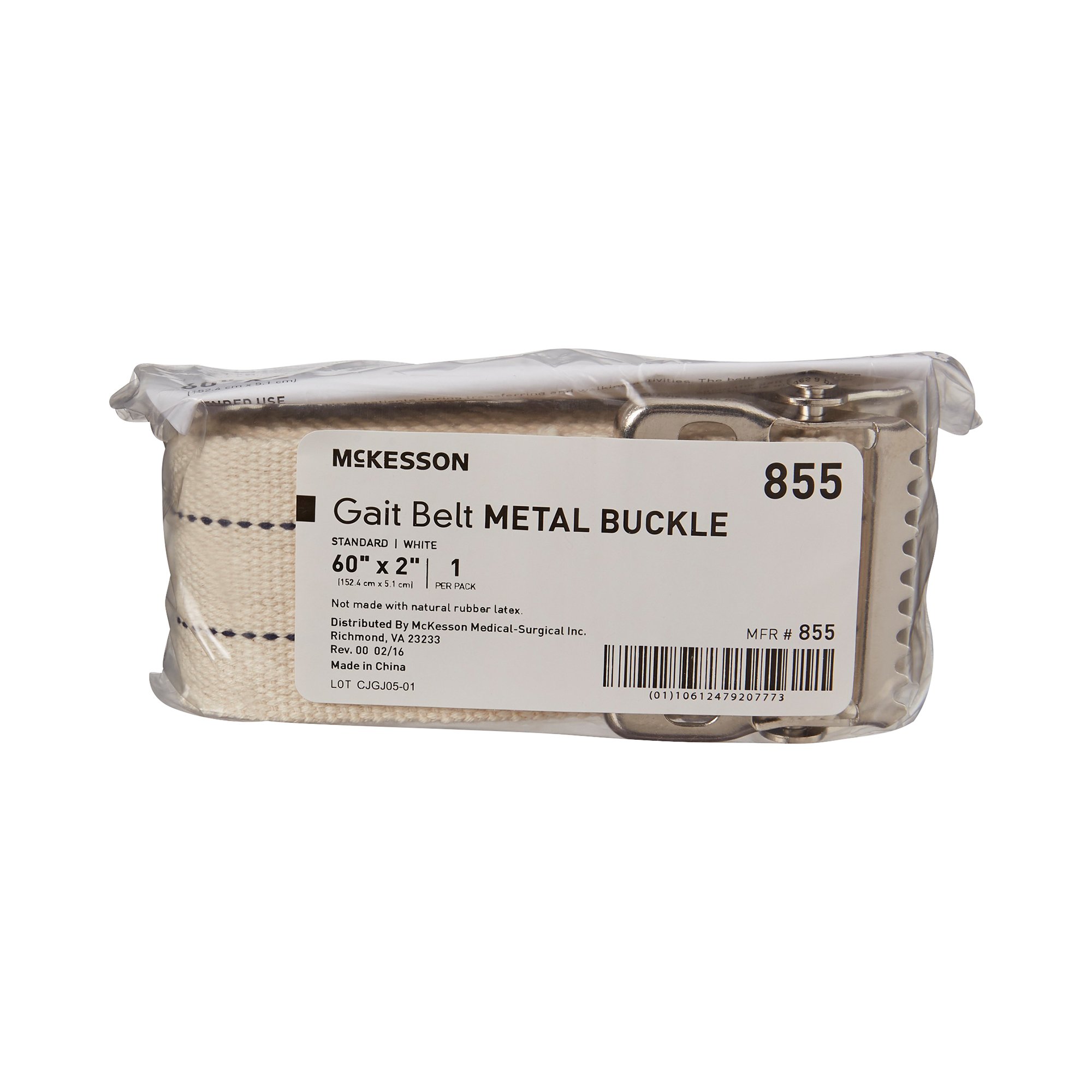 McKesson White Gait Belt, 60 Inch - Image 3