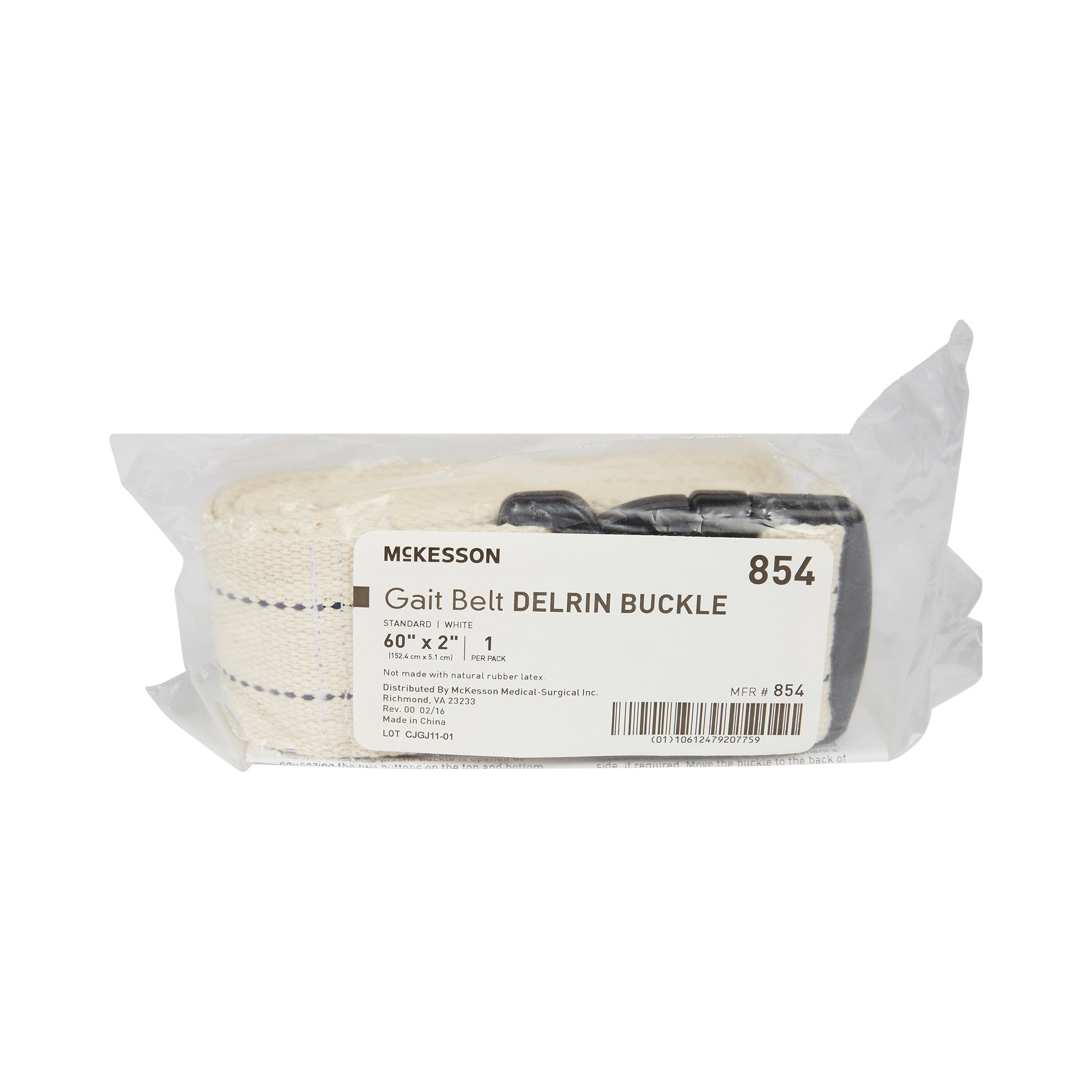 McKesson White Gait Belt, 60 Inch - Image 2