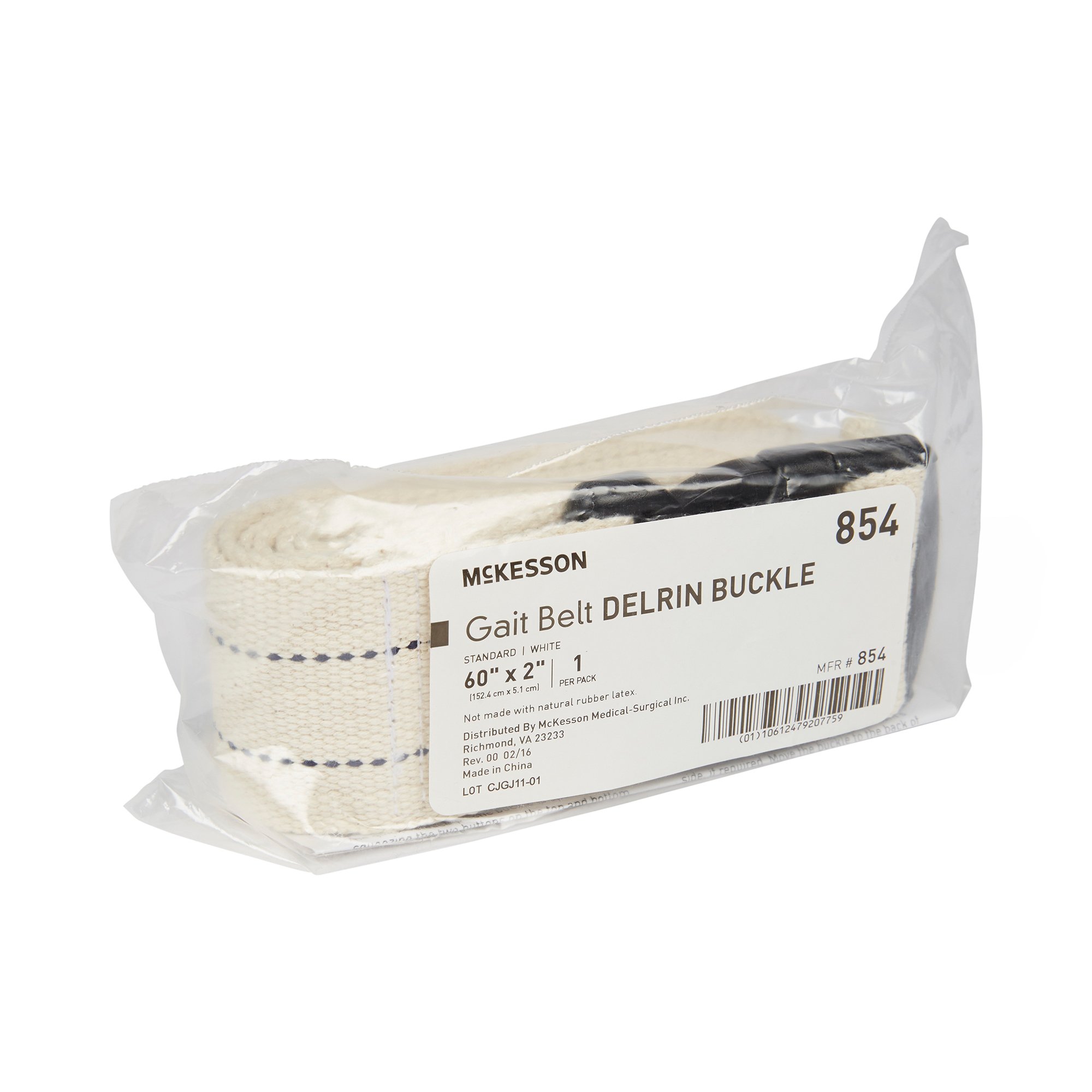 McKesson White Gait Belt, 60 Inch - Image 3