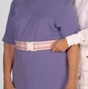 Posey® Pastel Gait Belt with Quick-Release Nylon Buckle, 52 Inch Length