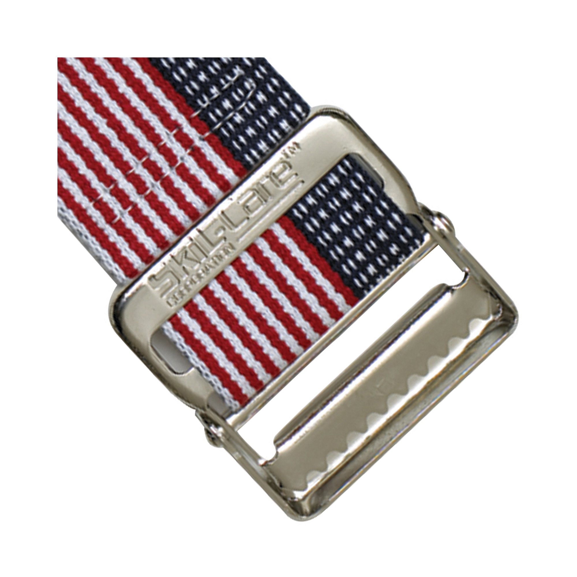 SkiL-Care™ Heavy-Duty Gait Belt with Metal Buckle, Stars & Stripes, 72 Inch - Image 2