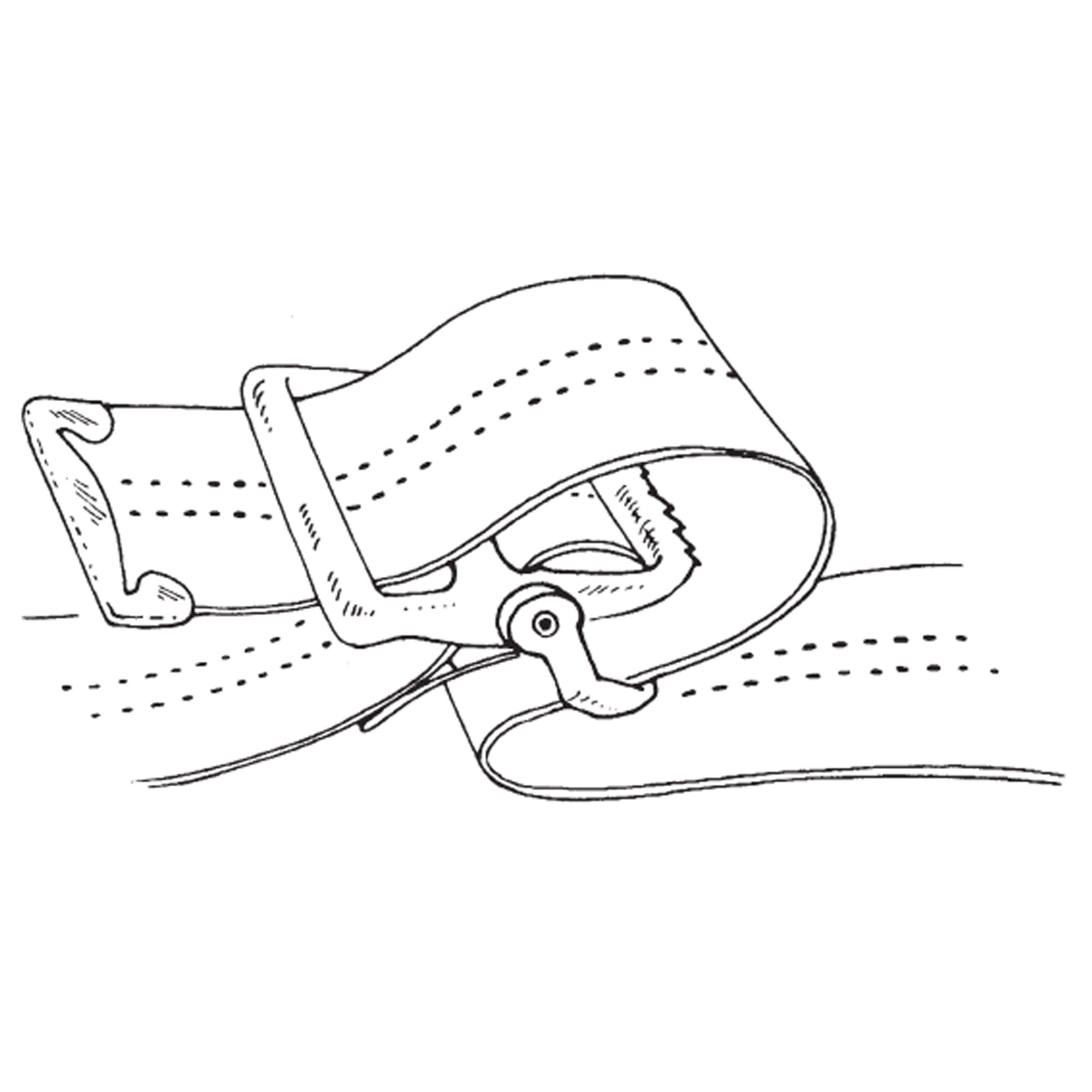 SkiL-Care™ Nylon Gait Belt with Metal Buckle, 60-Inch Length - Image 4