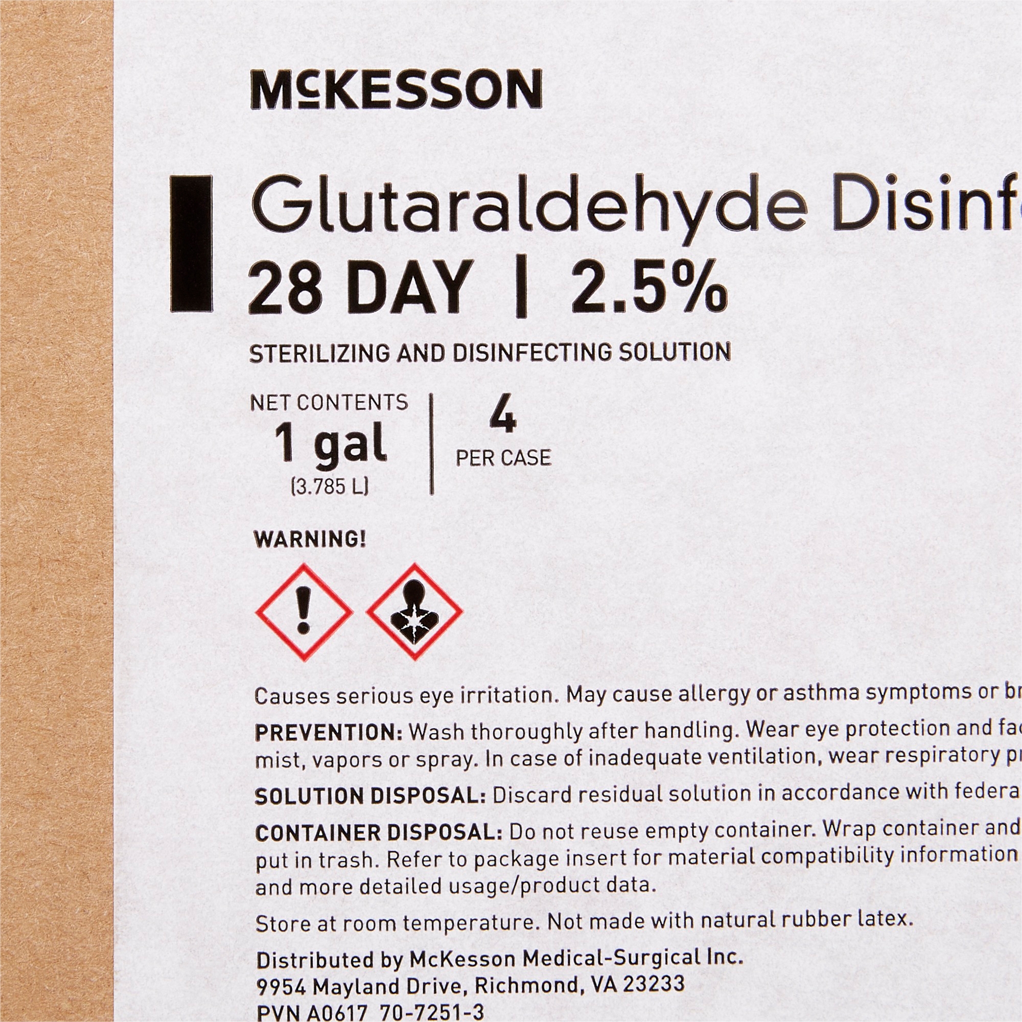 McKesson Glutaraldehyde High Level Disinfectant, 1-gallon Jug - Image 6