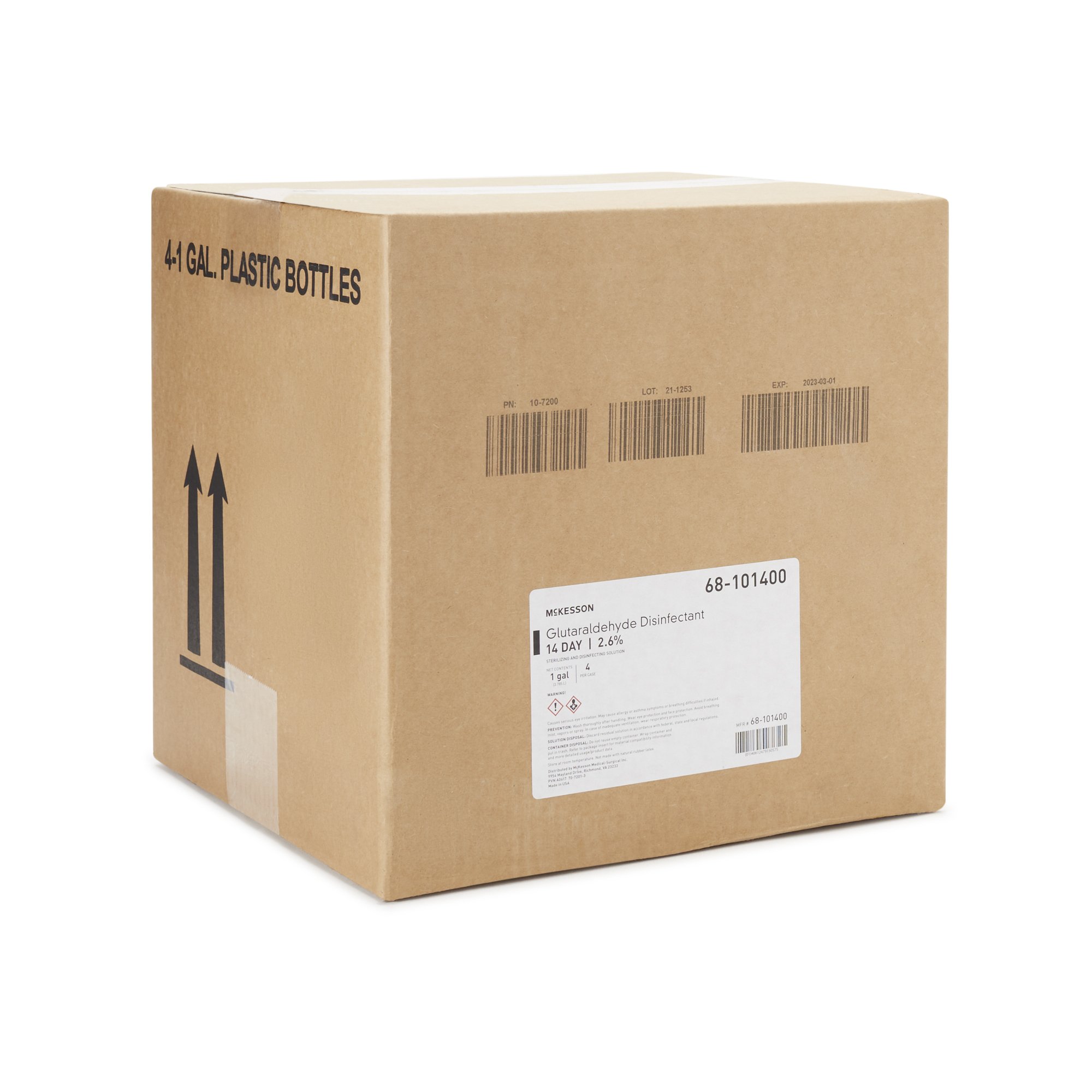McKesson Glutaraldehyde High Level Disinfectant, 1-gallon Jug - Image 3