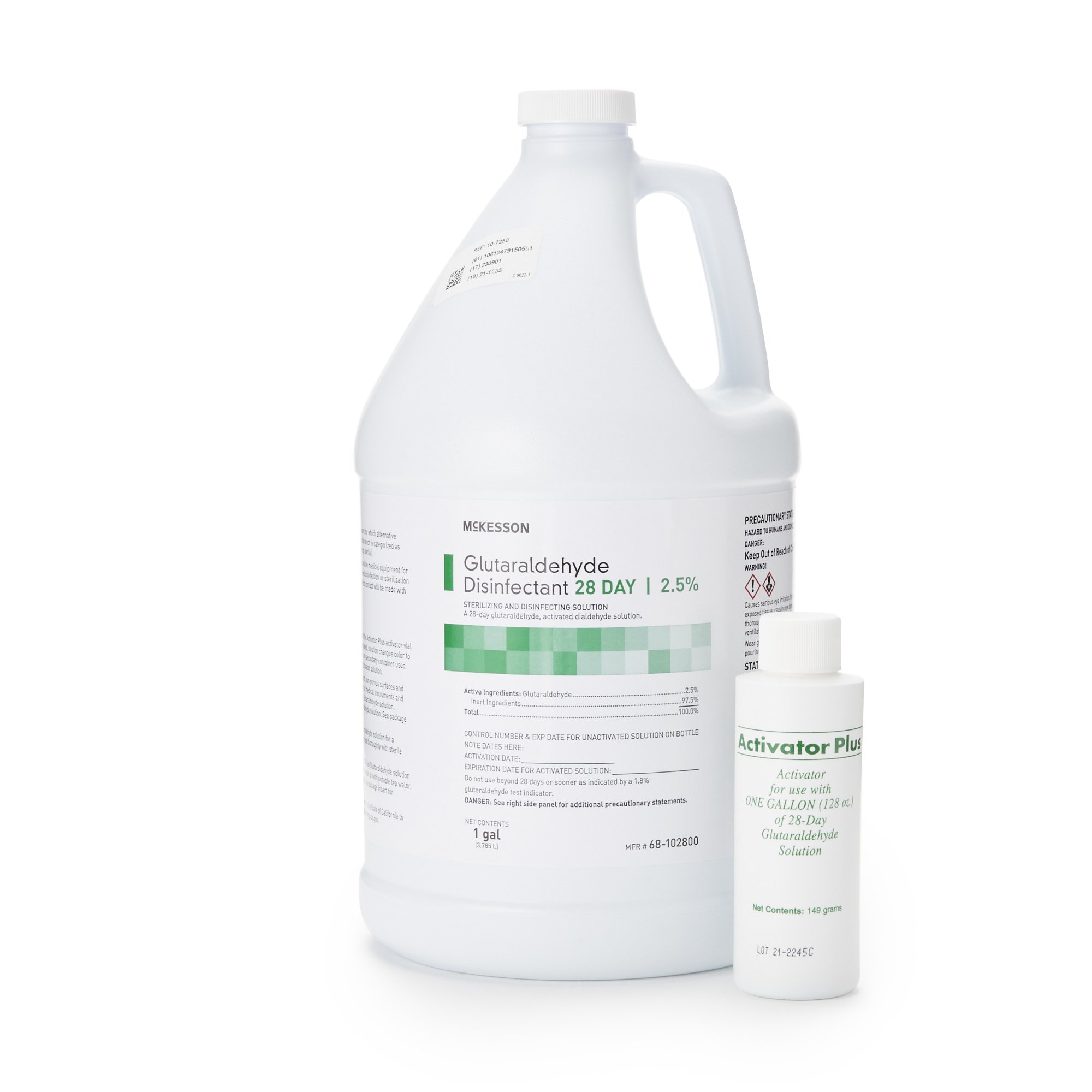 McKesson Glutaraldehyde High Level Disinfectant, 1-gallon Jug - Image 2