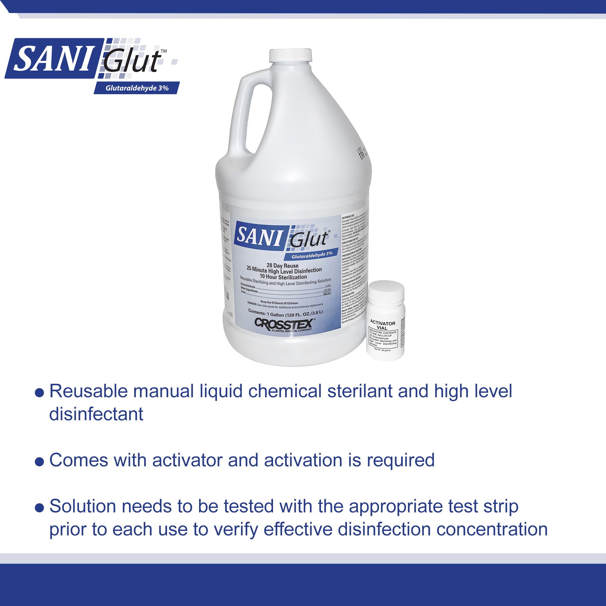 SANI Glut™ Glutaraldehyde High Level Disinfectant - Image 4