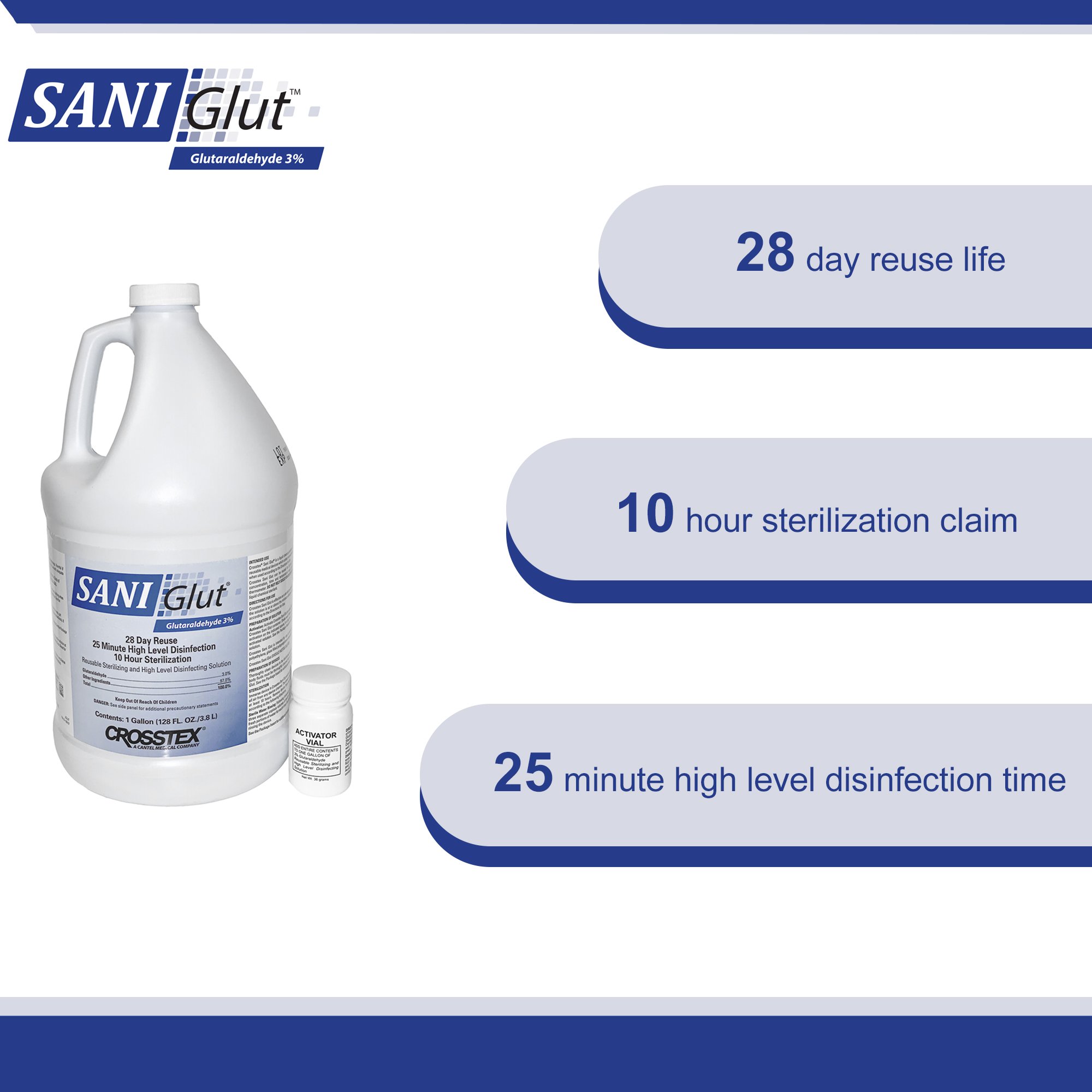 SANI Glut™ Glutaraldehyde High Level Disinfectant - Image 5