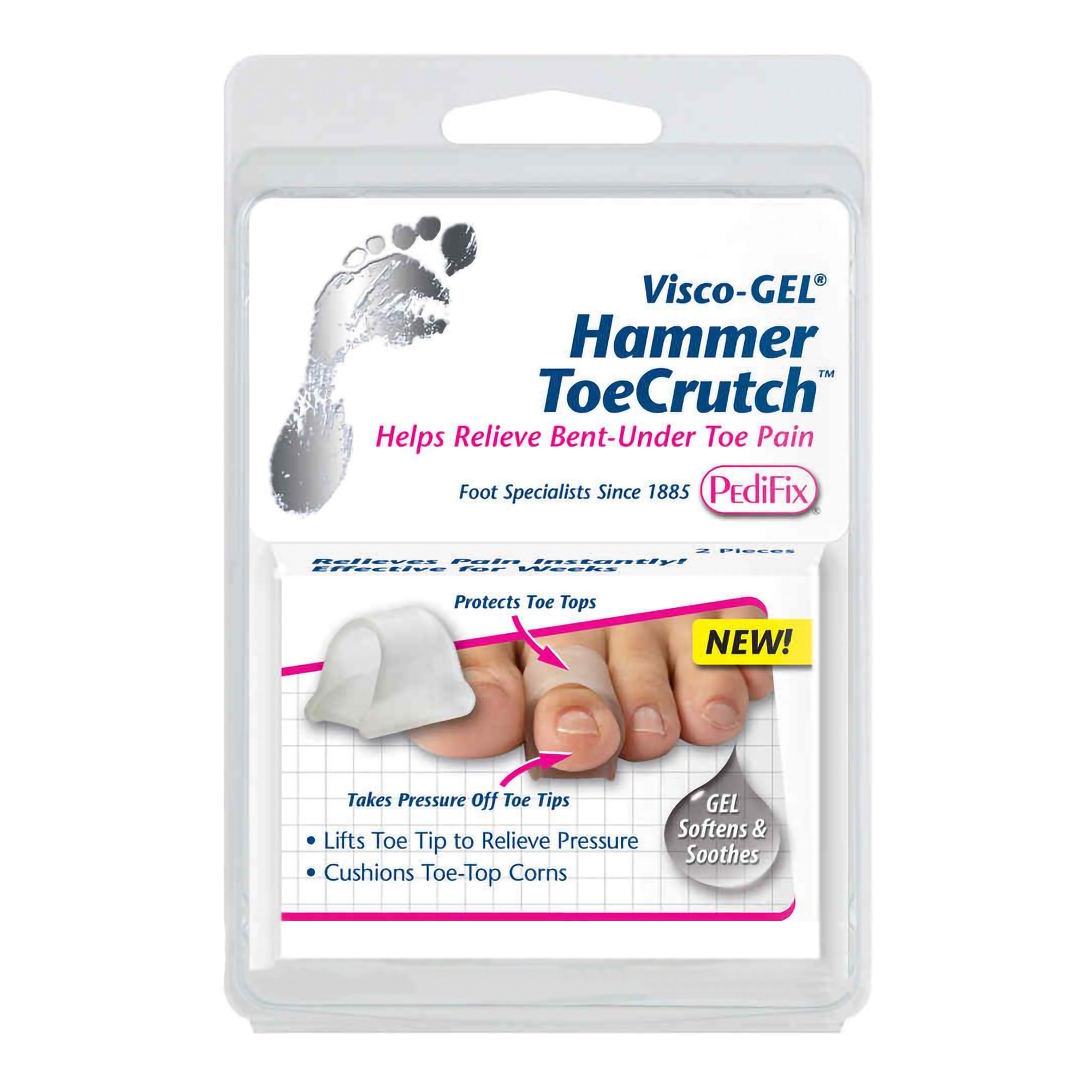 Visco-GEL® Hammer ToeCrutch™ Hammer Toe Cushion, Small