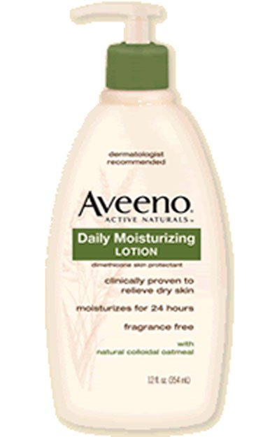 Aveeno® Daily Moisturizing Body Lotion Fragrance Free, 12-ounce Pump Bottle