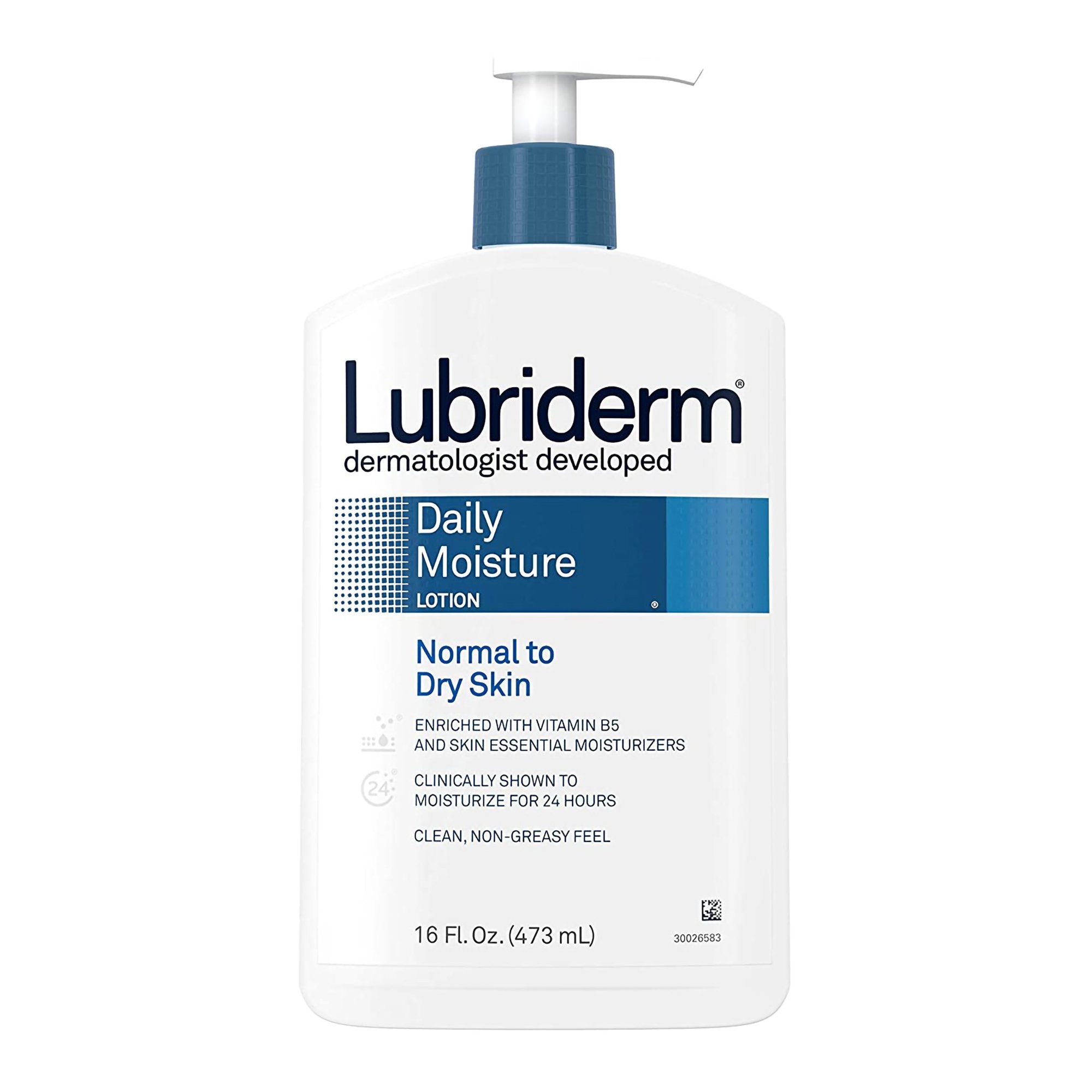 Lubriderm® Daily Moisture Lotion Unscented, 16-ounce Pump Bottle