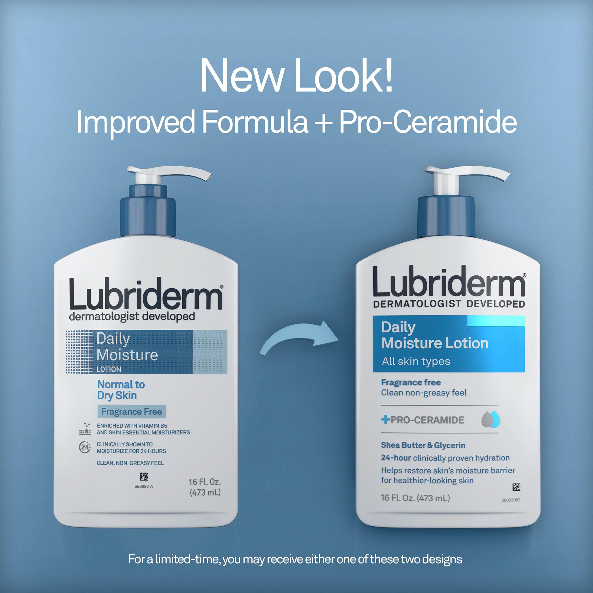 Lubriderm® Daily Moisture Lotion, 16-ounce Pump Bottle - Image 2