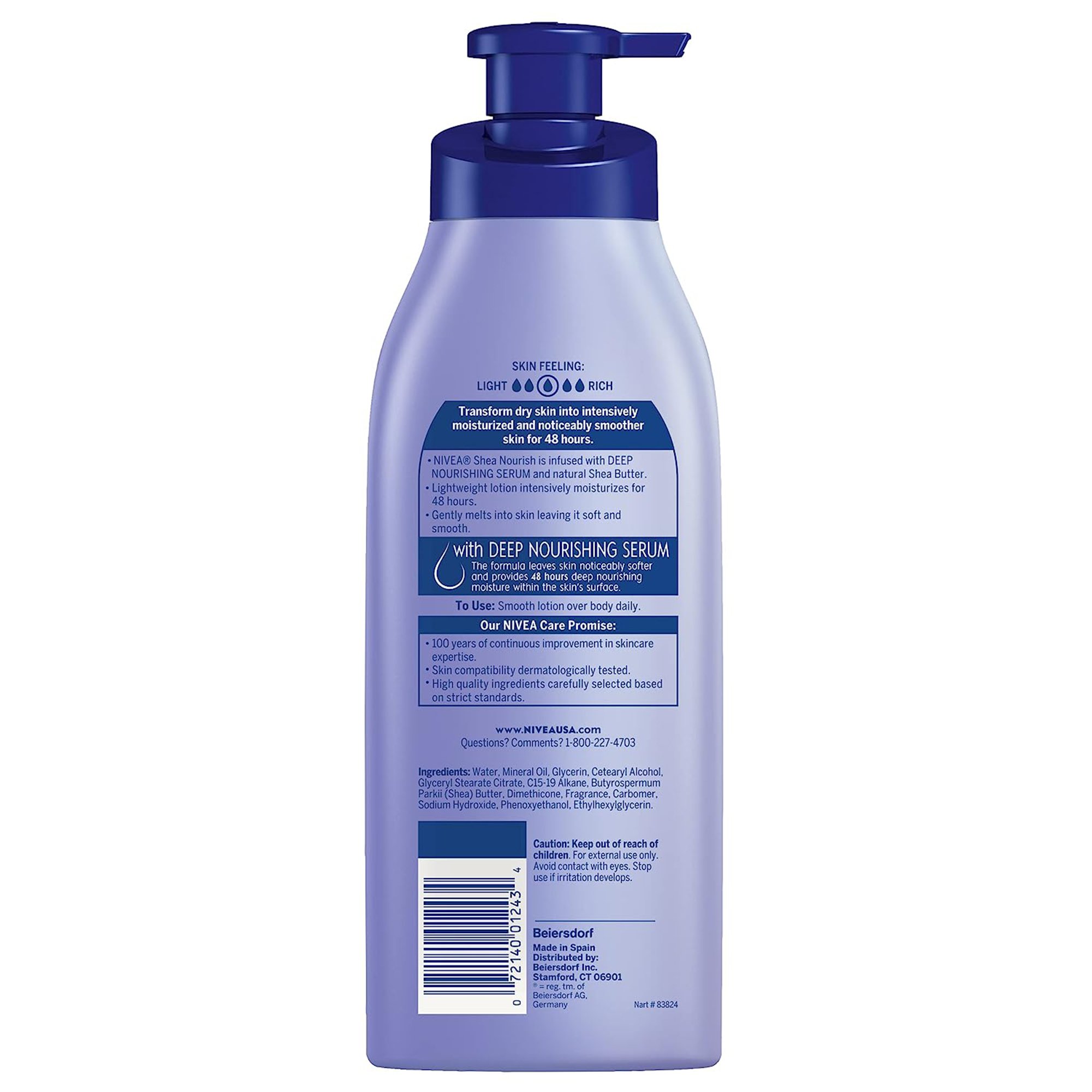 NIVEA® Shea Nourish Body Lotion, 16.9 oz. - Image 2
