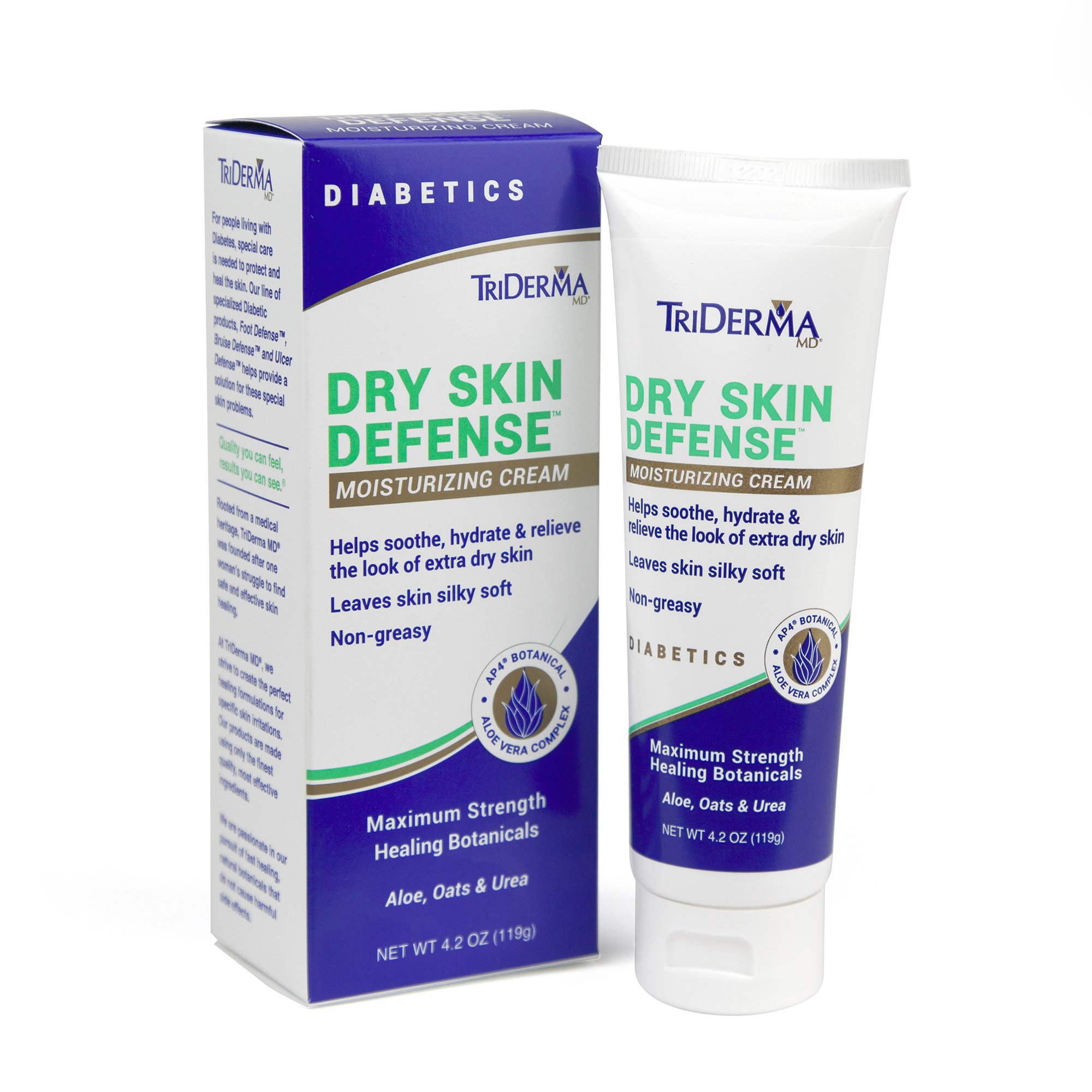 TriDerma® MD Diabetic Dry Skin Defense™ Moisturizer, 4.2-ounce tube - Image 2