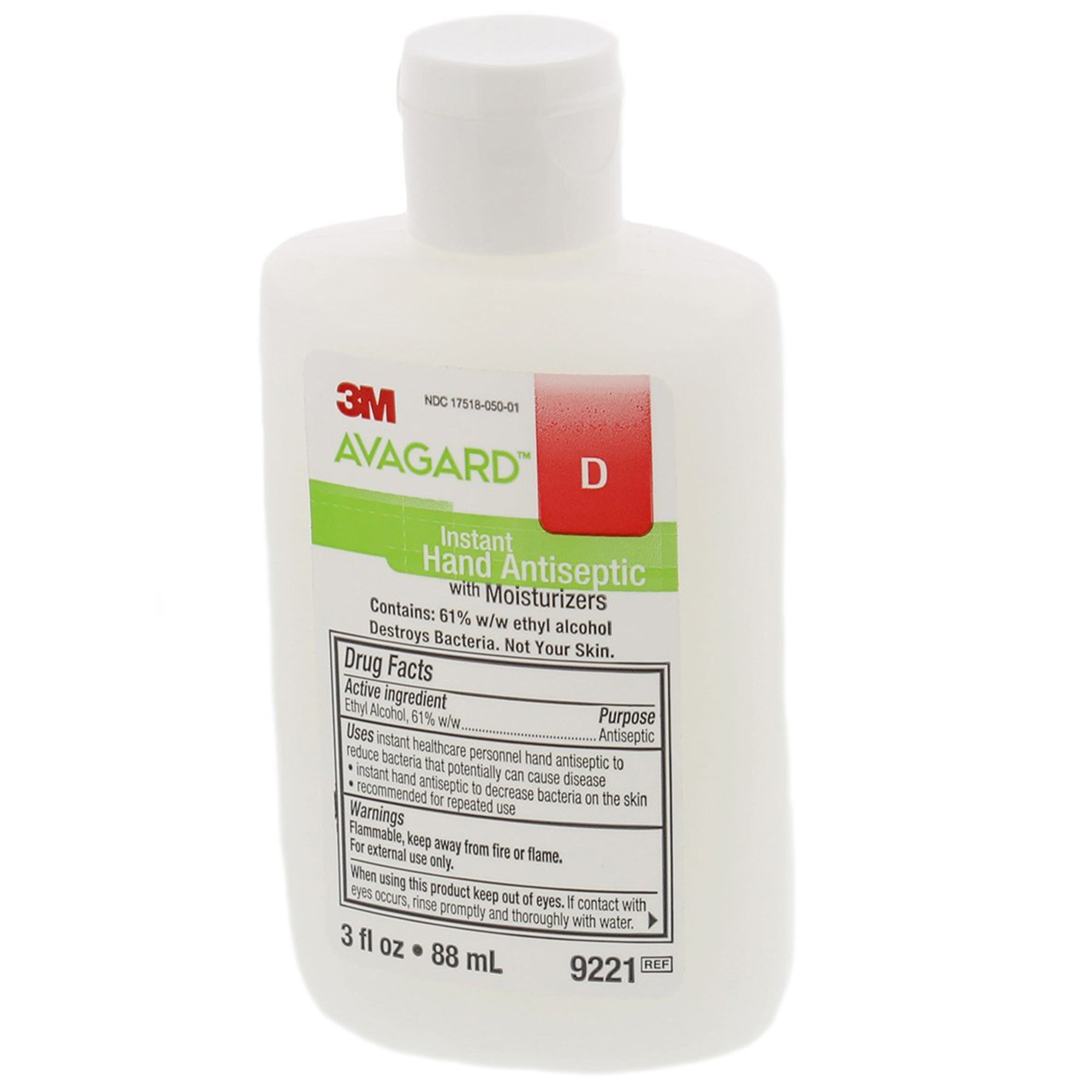 3M Avagard D Hand Antiseptic with Moisturizers, 3-ounce Bottle - Image 2