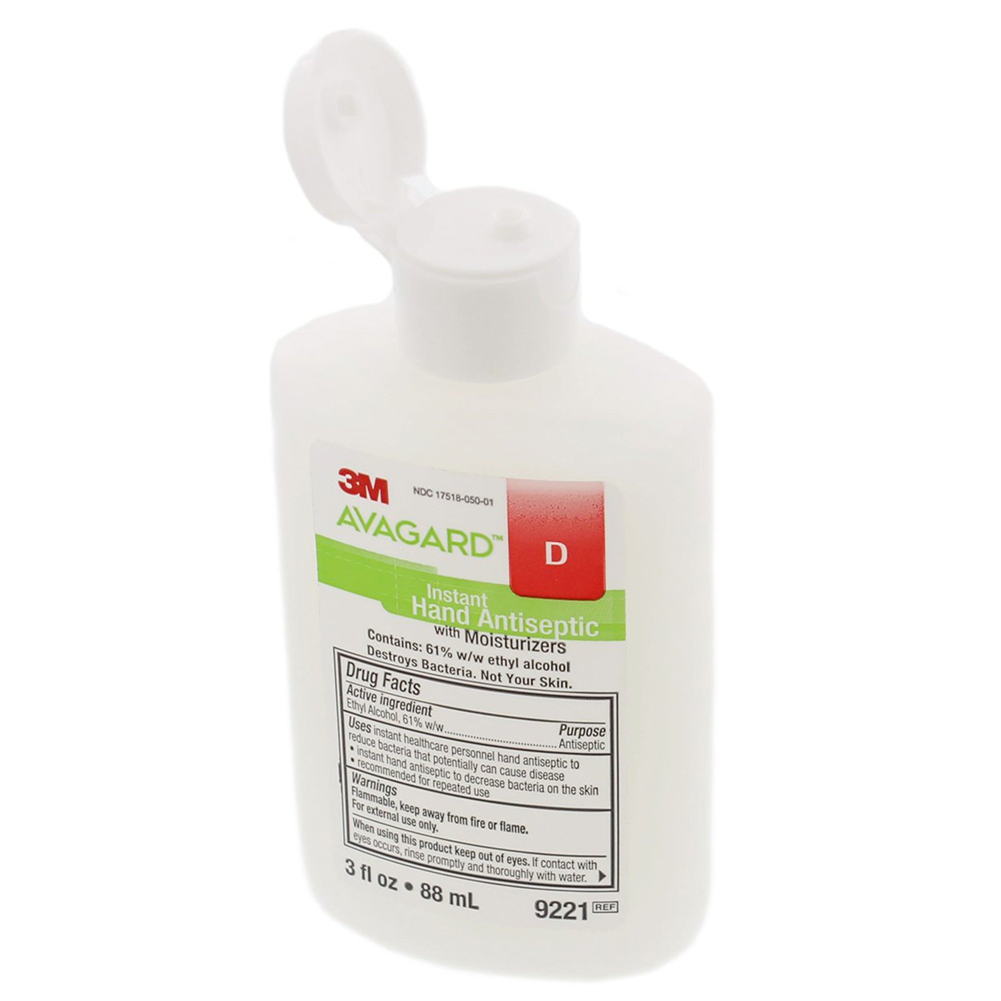 3M Avagard D Hand Antiseptic with Moisturizers, 3-ounce Bottle - Image 3