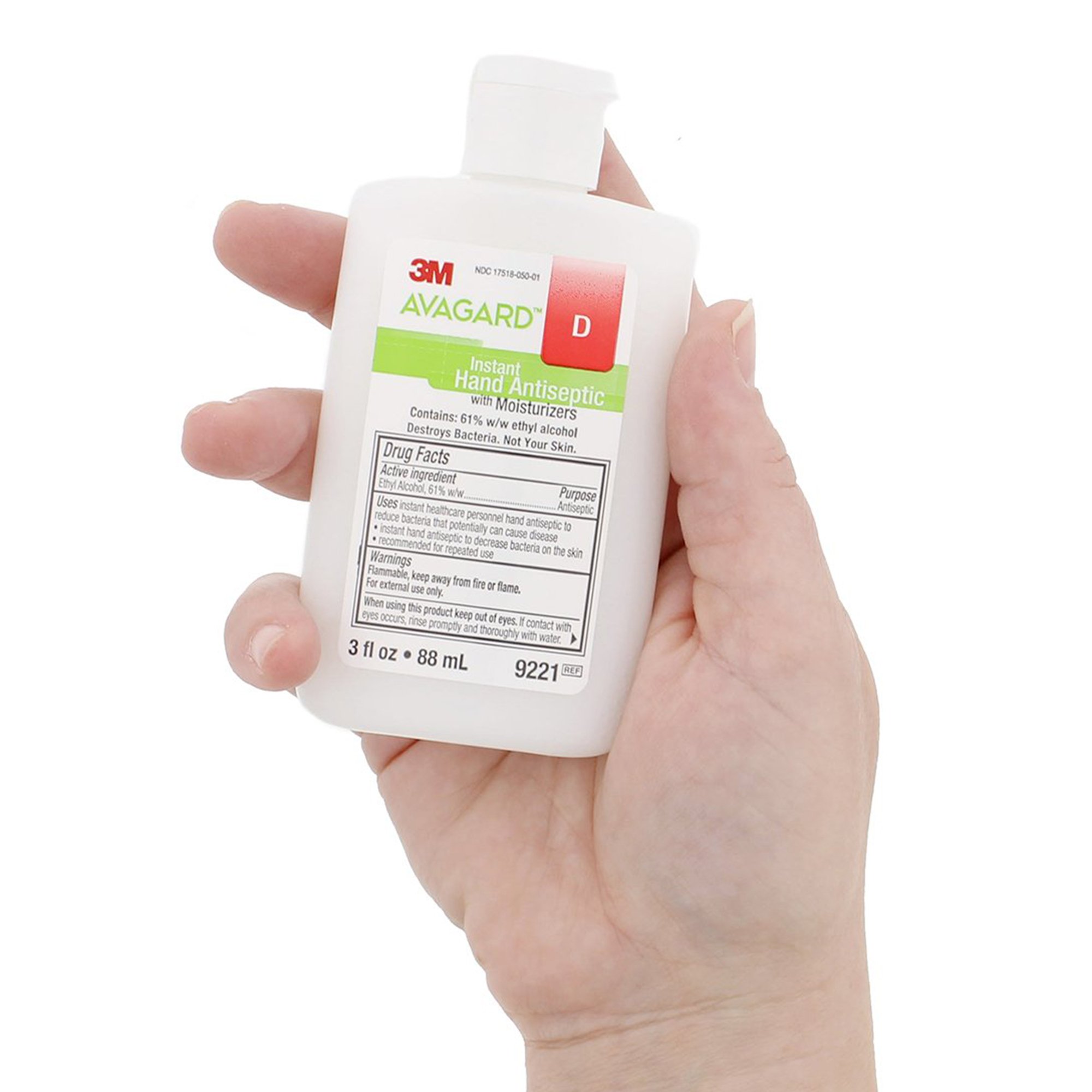 3M Avagard D Hand Antiseptic with Moisturizers, 3-ounce Bottle - Image 6
