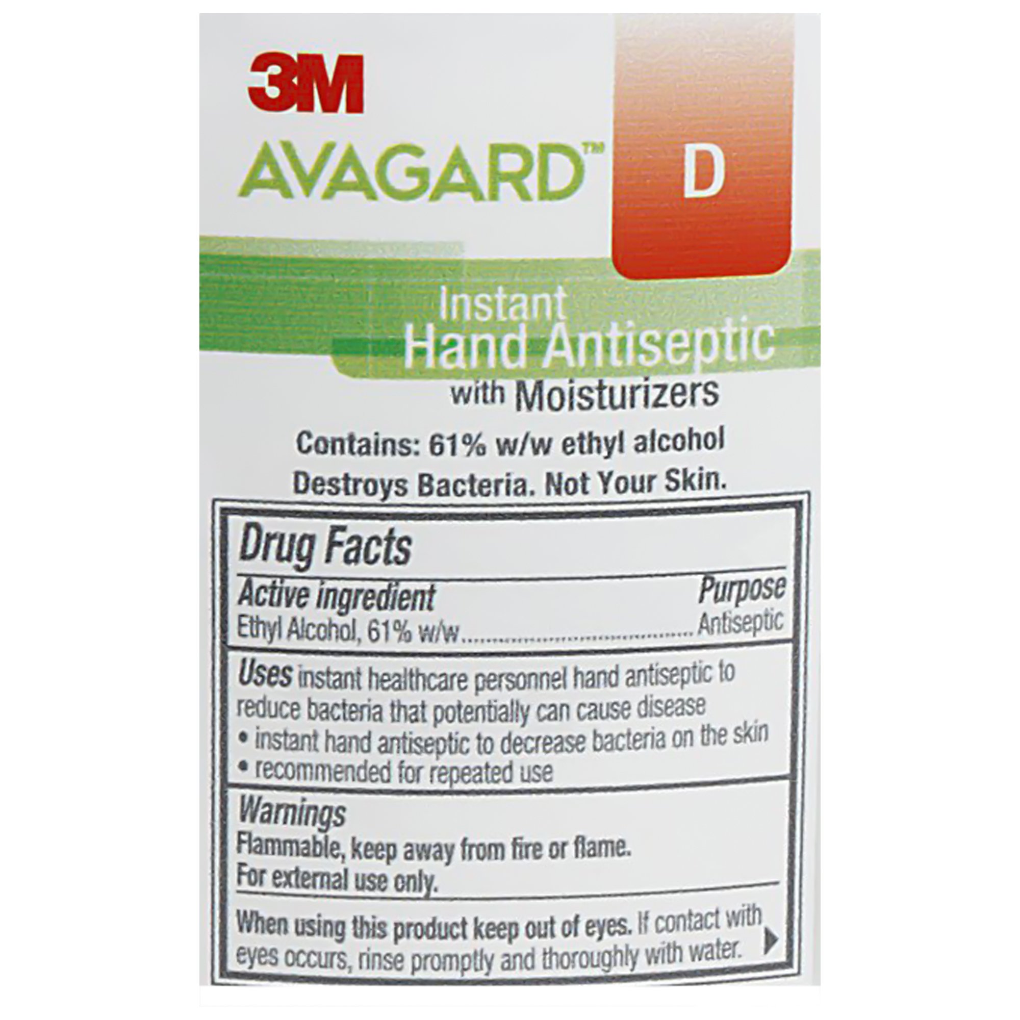 3M Avagard D Hand Antiseptic, 16 oz, Pump Bottle - Image 2