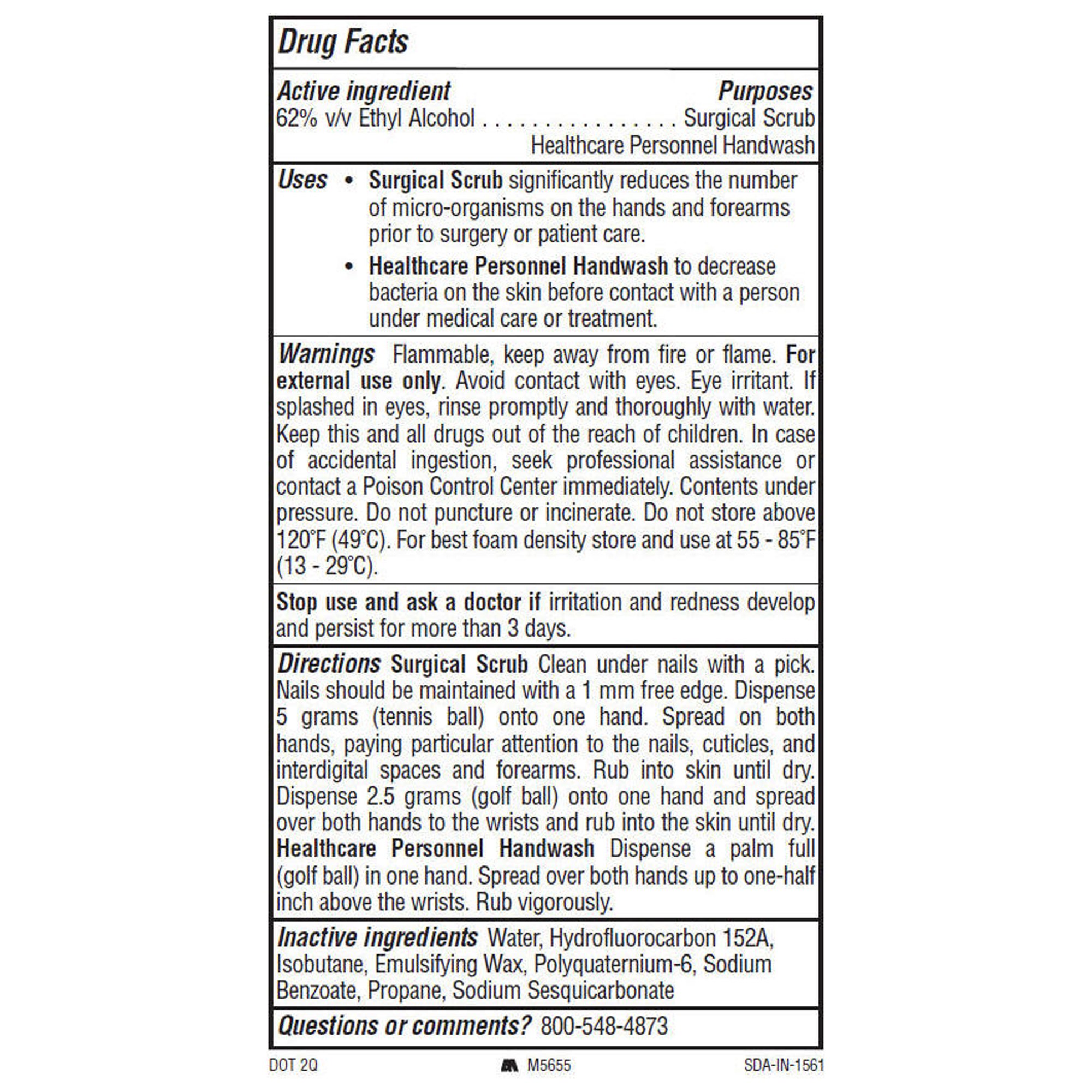 Alcare® Plus Foaming 62% Ethyl Alcohol Hand Sanitizer, 9-ounce Aerosol Can - Image 2